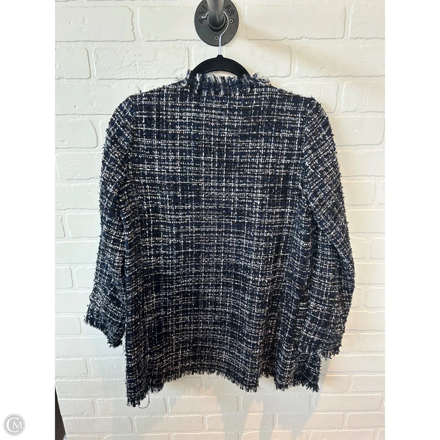 Blazer By Catherine Malandrino In Black & Blue, Size: Xs