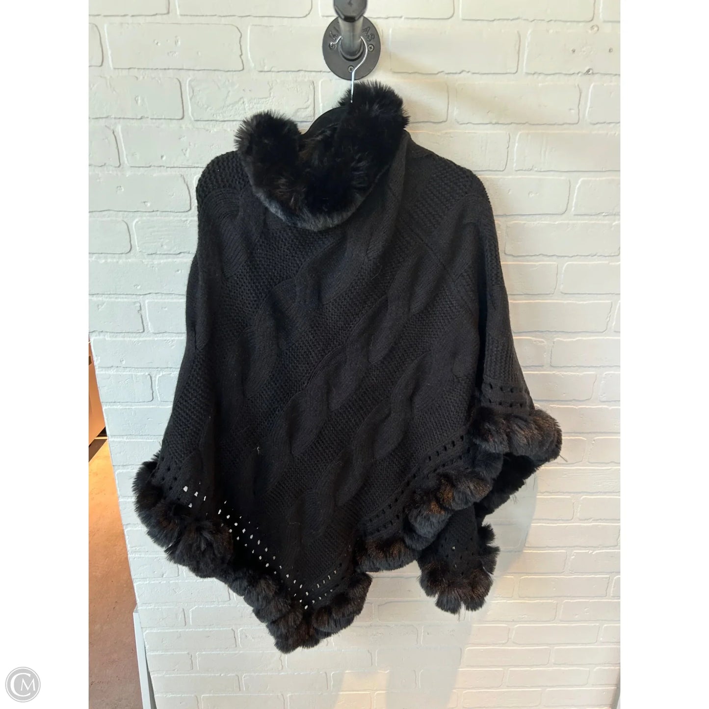 Poncho By SASSO + SMYTH In Black, Size: Osfm