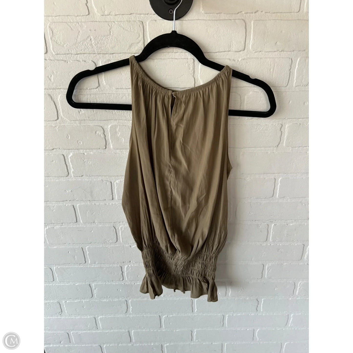 Top Sleeveless By Catherine Malandrino In Brown & Green, Size: Xs