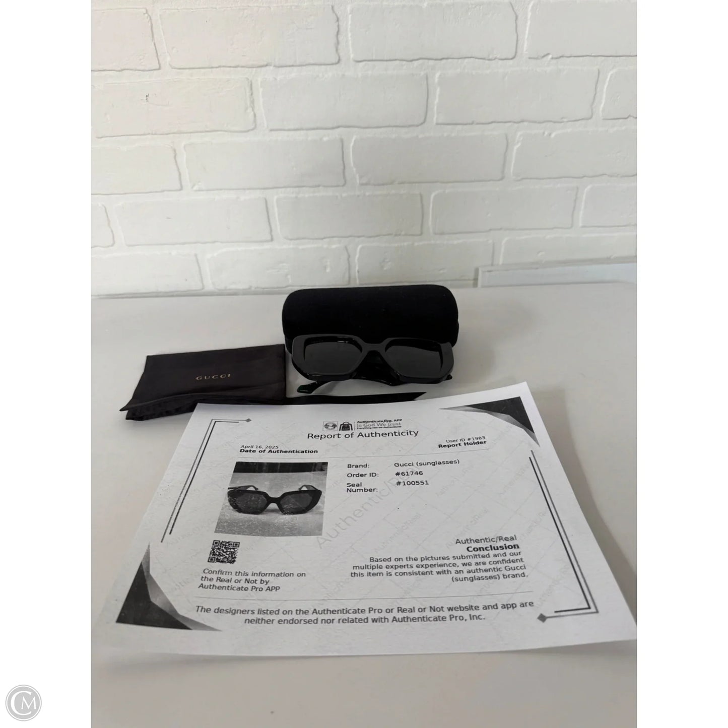 Sunglasses Luxury Designer By Gucci