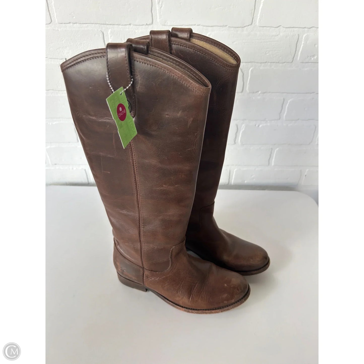Boots Designer By Frye In Brown, Size: 6