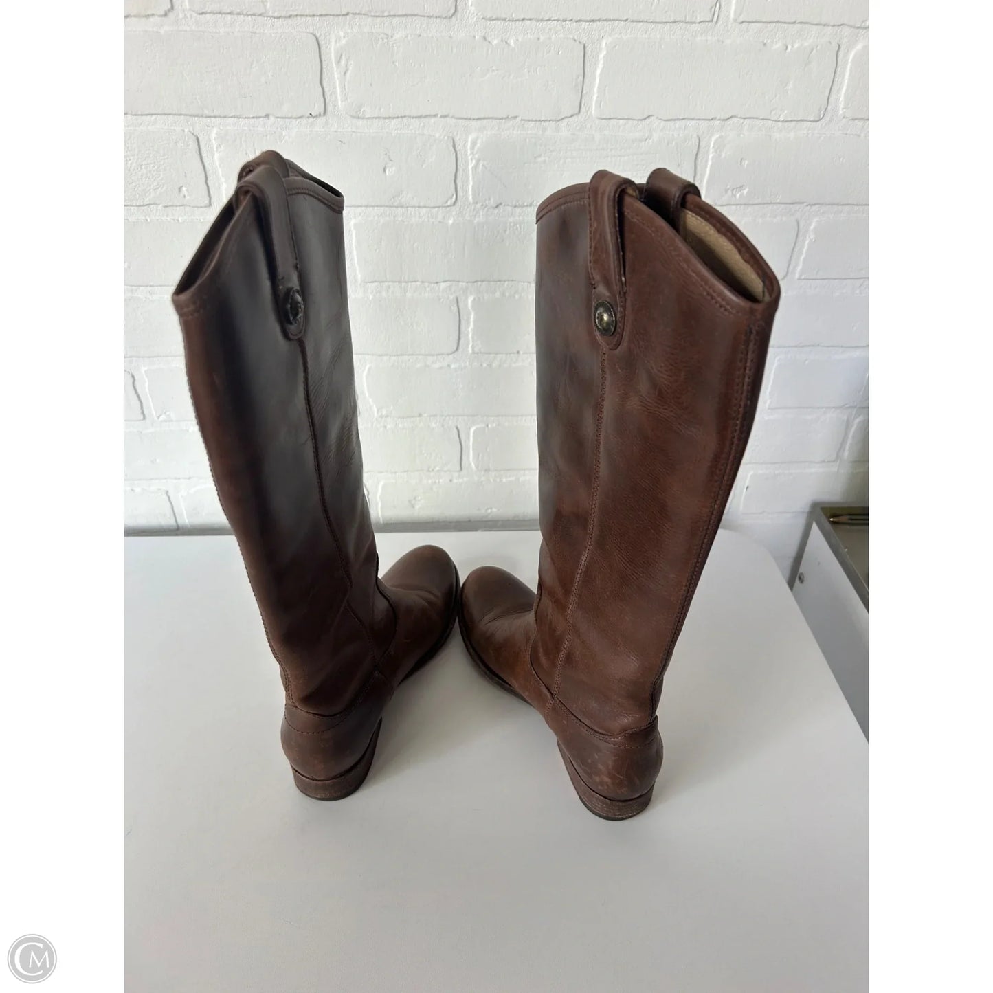 Boots Designer By Frye In Brown, Size: 6
