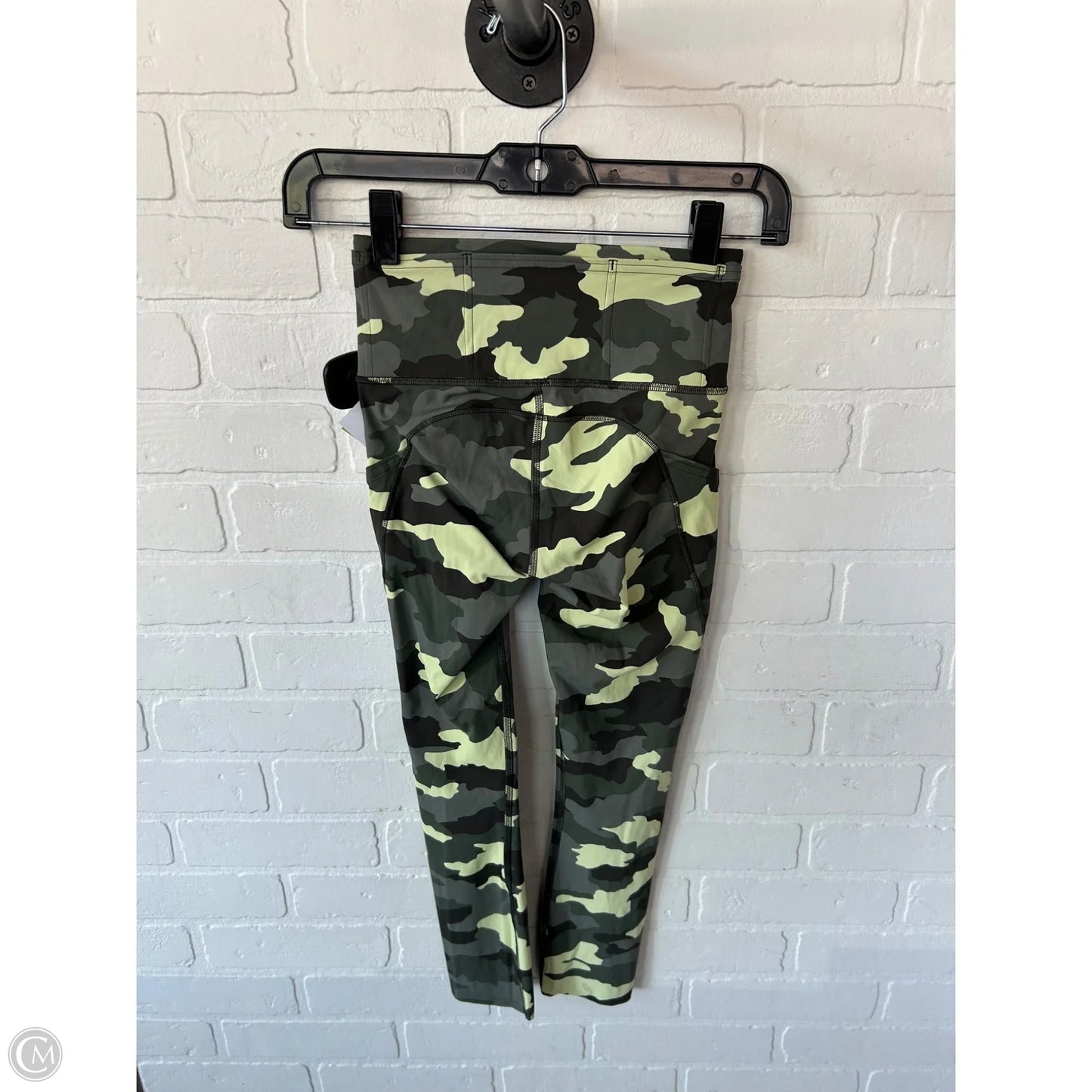 Athletic Capris By Lululemon In Camouflage Print, Size: 2