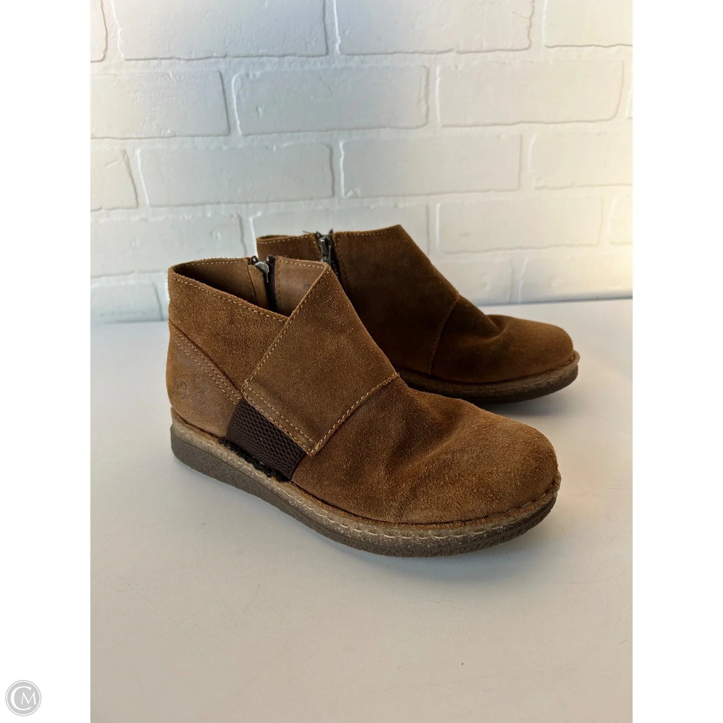 Boots Ankle Flats By Born In Brown, Size: 7