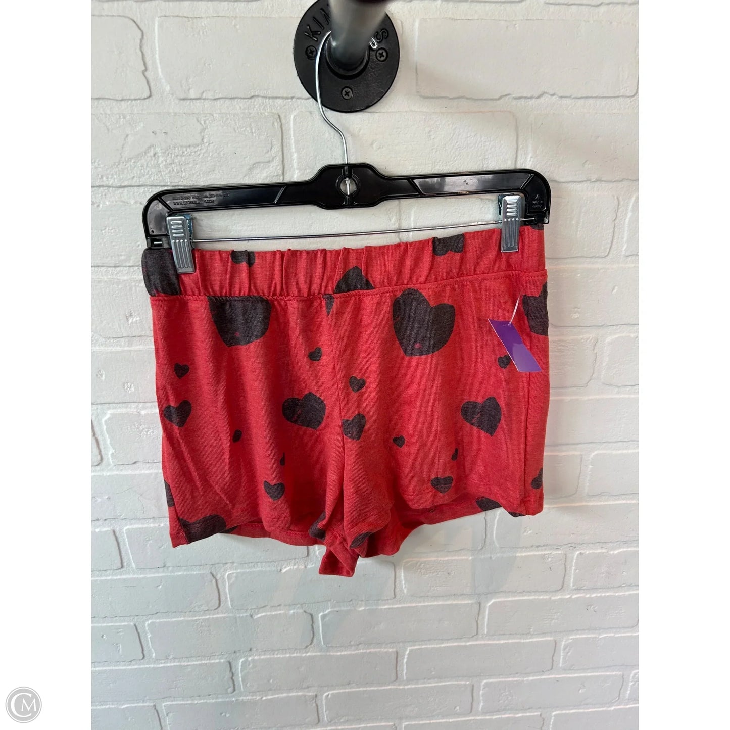 Lounge Set Shorts By Clothes Mentor In Black & Red, Size: L