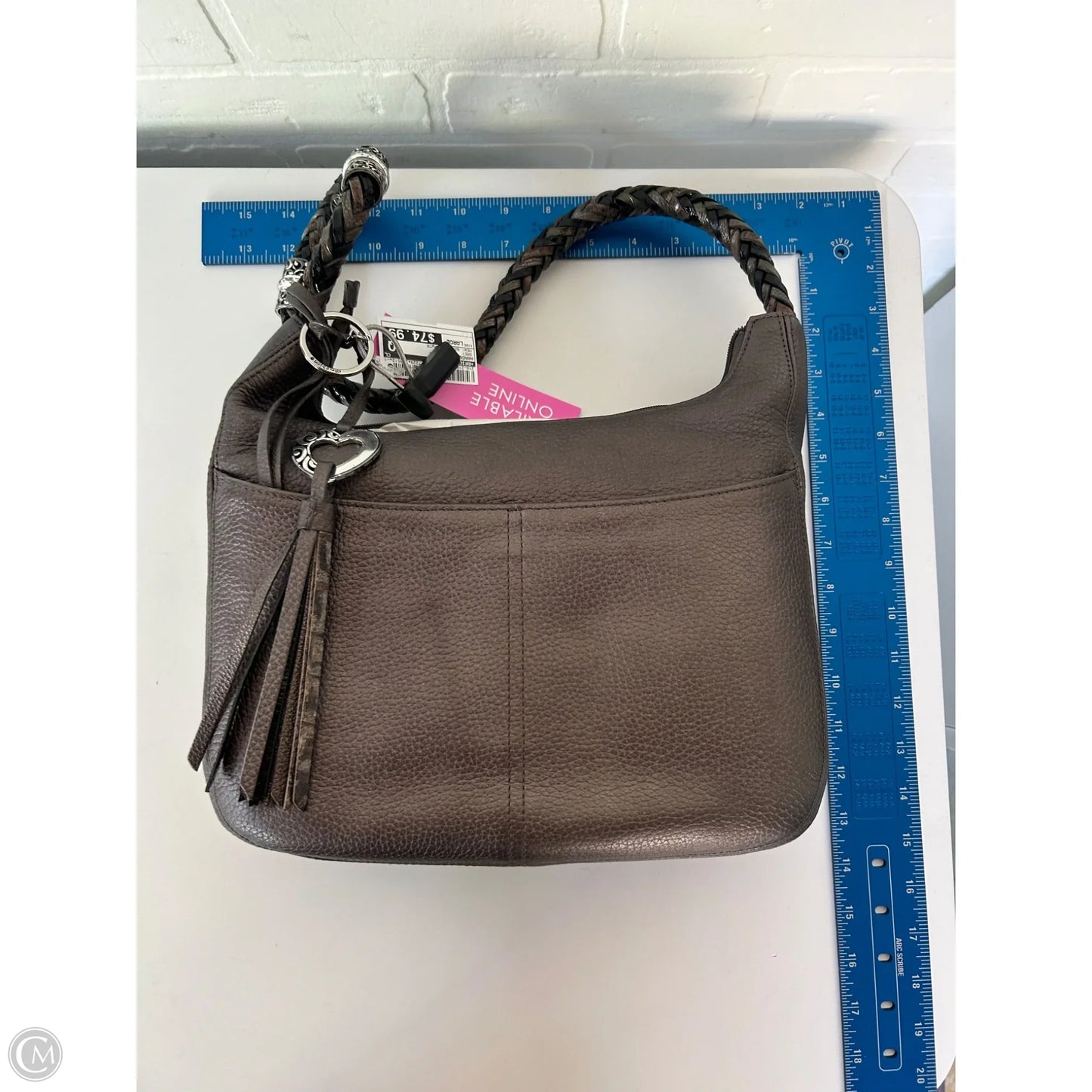 Handbag Leather By Brighton, Size: Large
