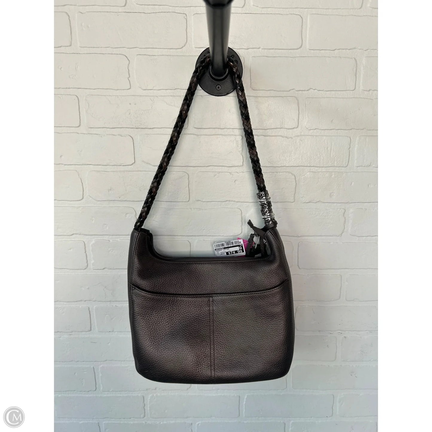 Handbag Leather By Brighton, Size: Large
