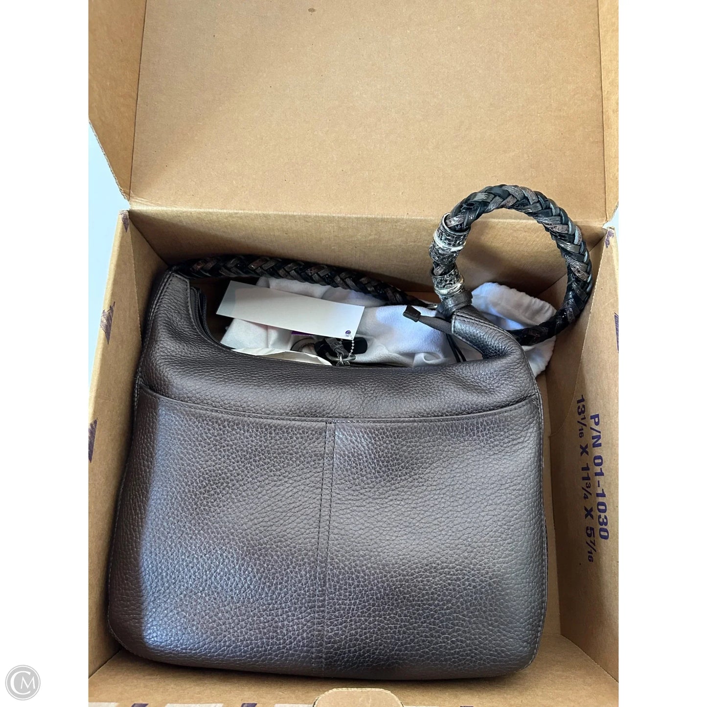 Handbag Leather By Brighton, Size: Large