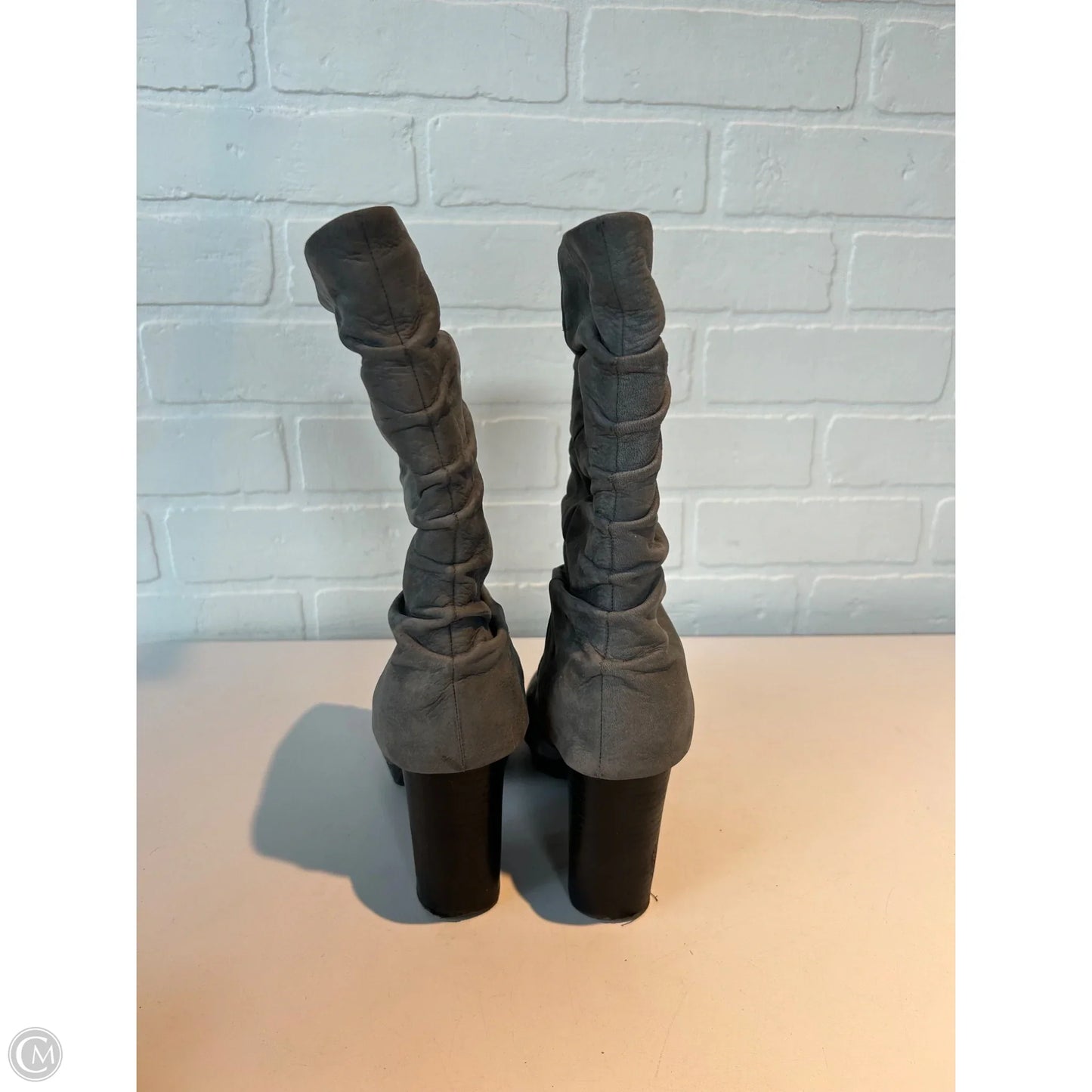 Boots Mid-calf Heels By Vince Camuto In Grey, Size: 5.5