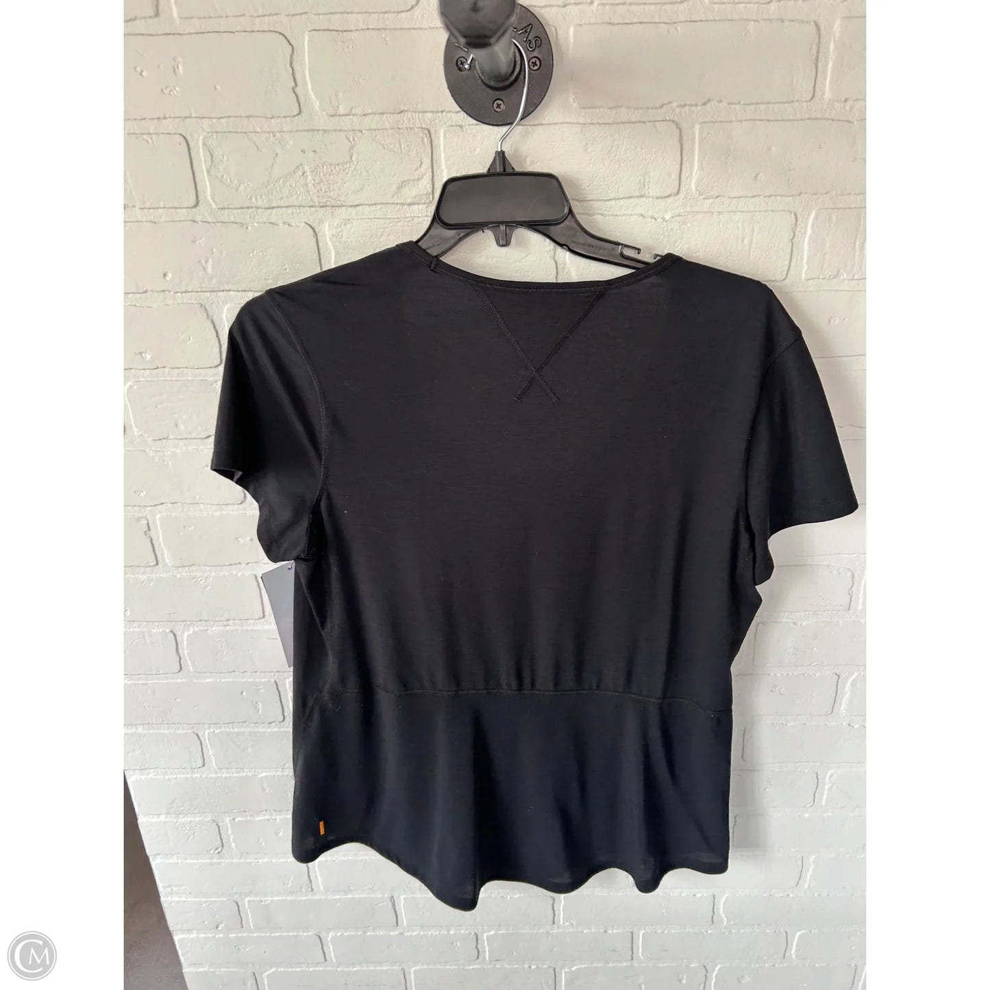 Athletic Top Short Sleeve By Lucy In Black, Size: Xl