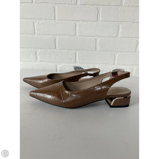 Shoes Flats By Clothes Mentor In Brown, Size: 7.5