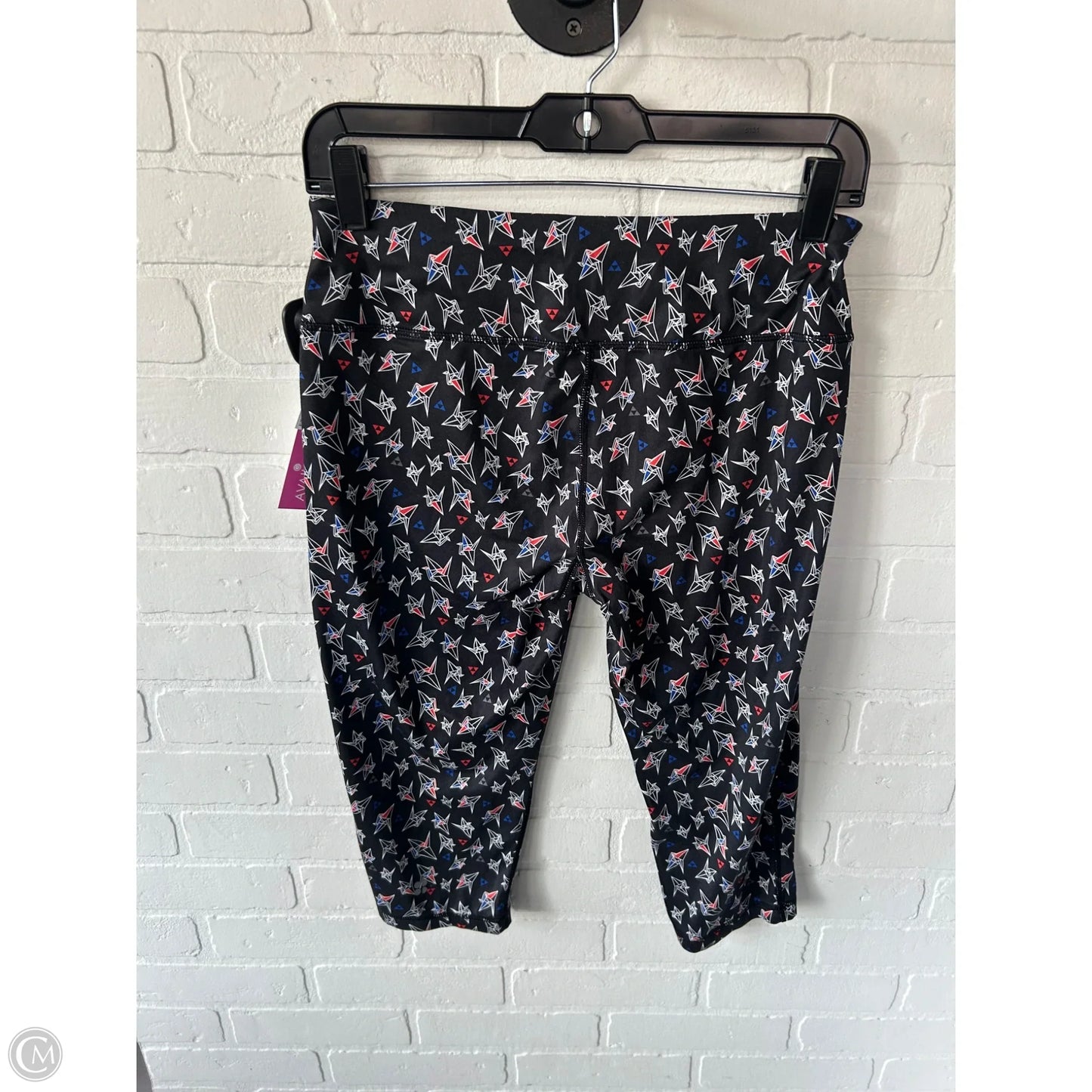 Athletic Capris By Sweaty Betty In Black & Red, Size: 10