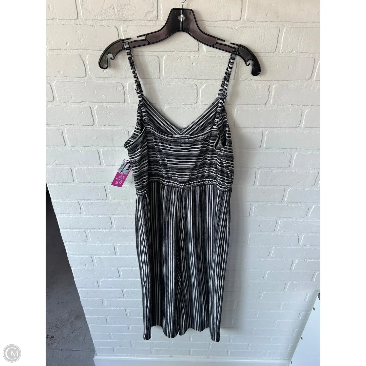 Jumpsuit By Clothes Mentor In Blue & White, Size: M