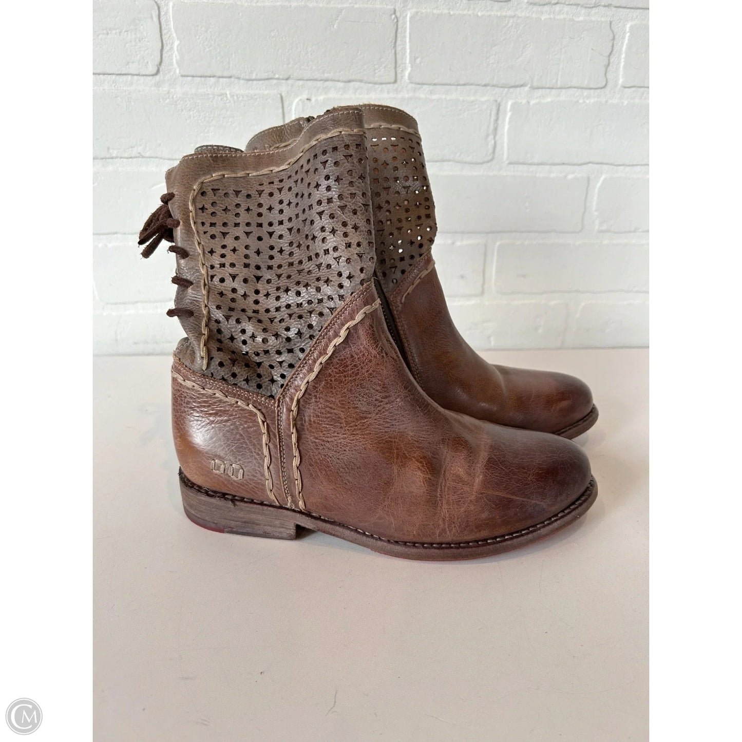 Boots Mid-calf Flats By Bed Stu In Brown, Size: 7.5