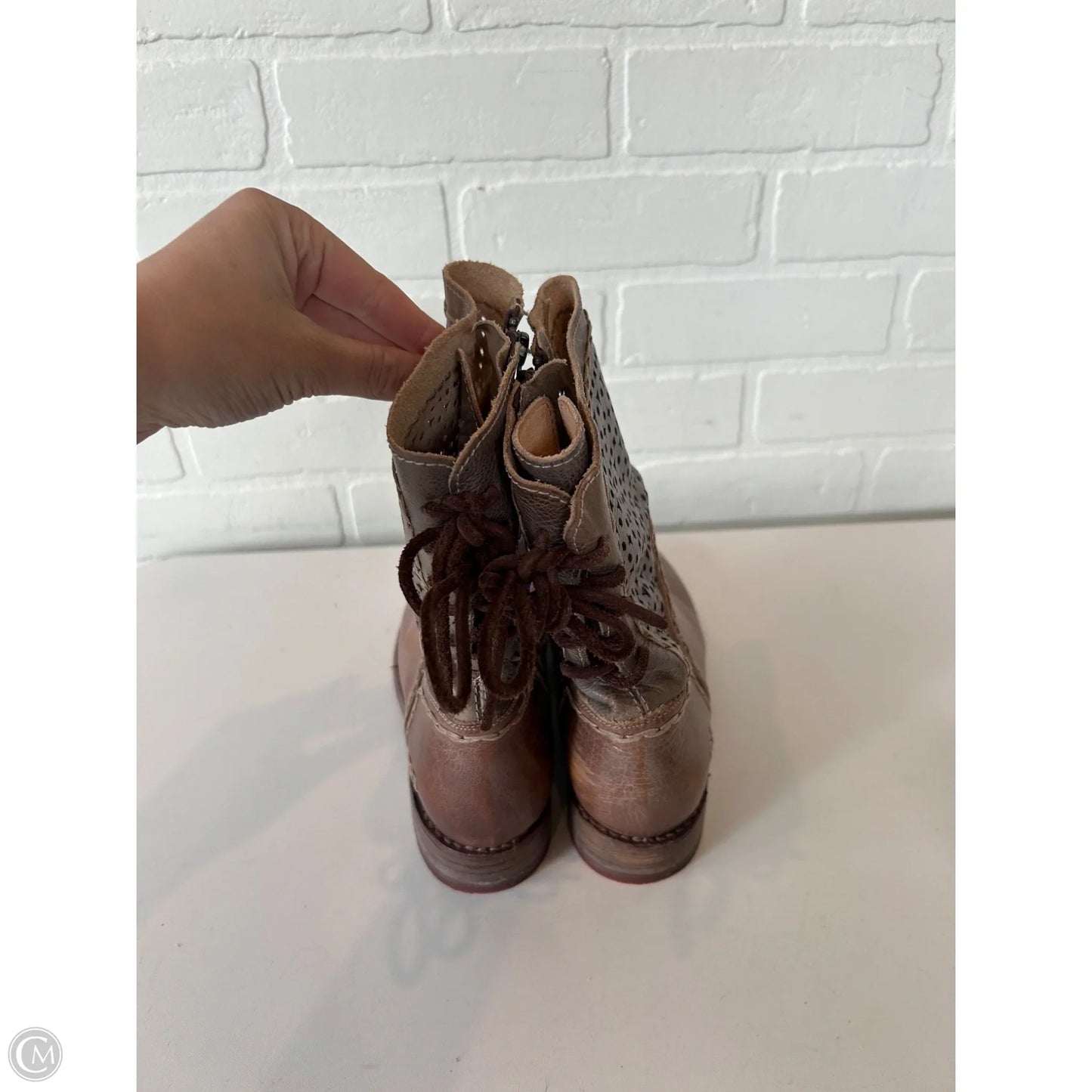 Boots Mid-calf Flats By Bed Stu In Brown, Size: 7.5