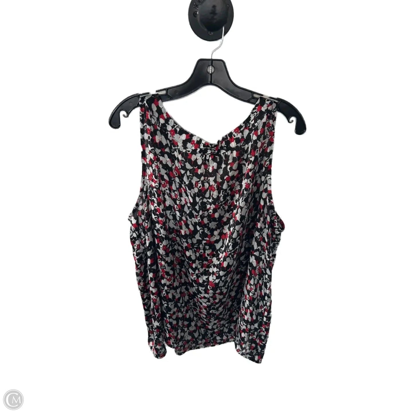 Top Sleeveless By Avenue In Black & Red, Size: 3x