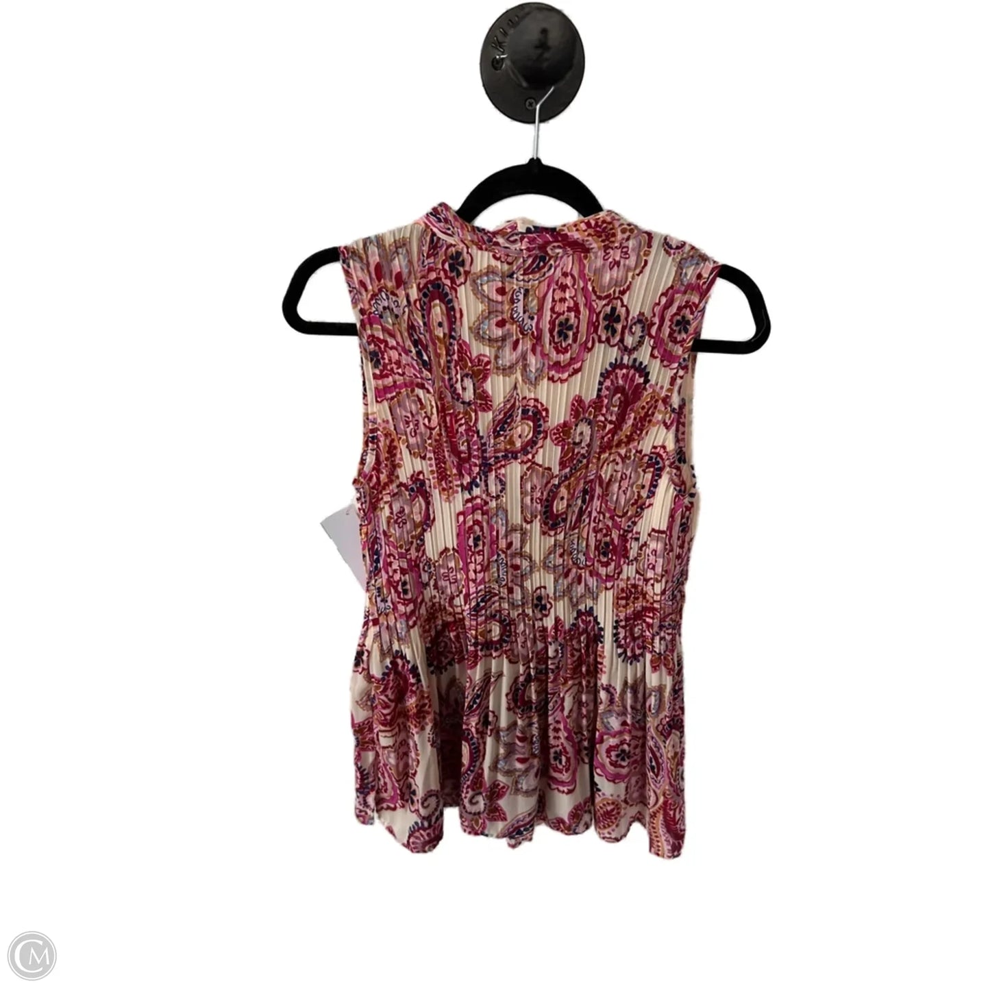 Tunic Sleeveless By Elle In Pink & Tan, Size: L
