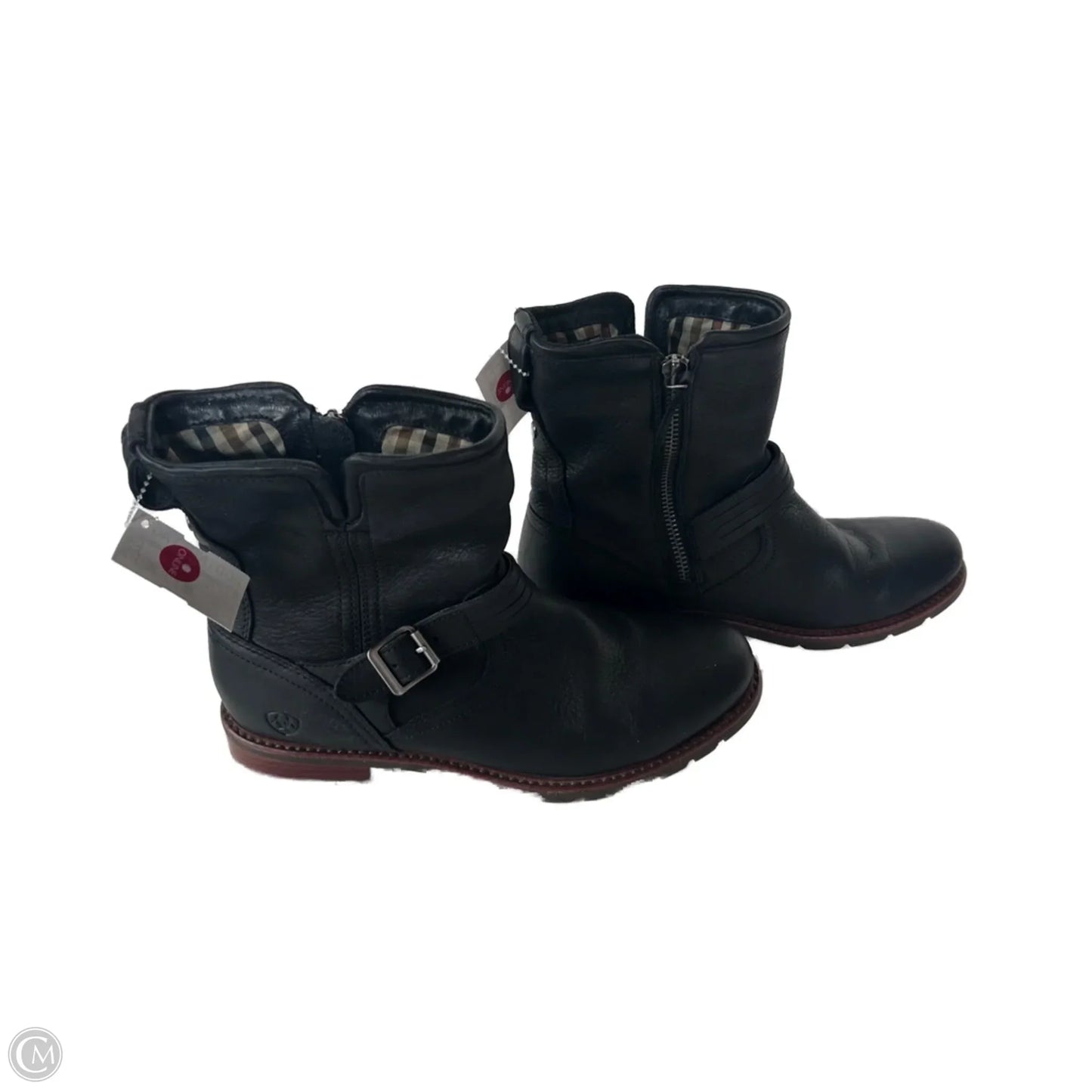 Boots Mid-calf Flats By Ariat In Black & Brown, Size: 10
