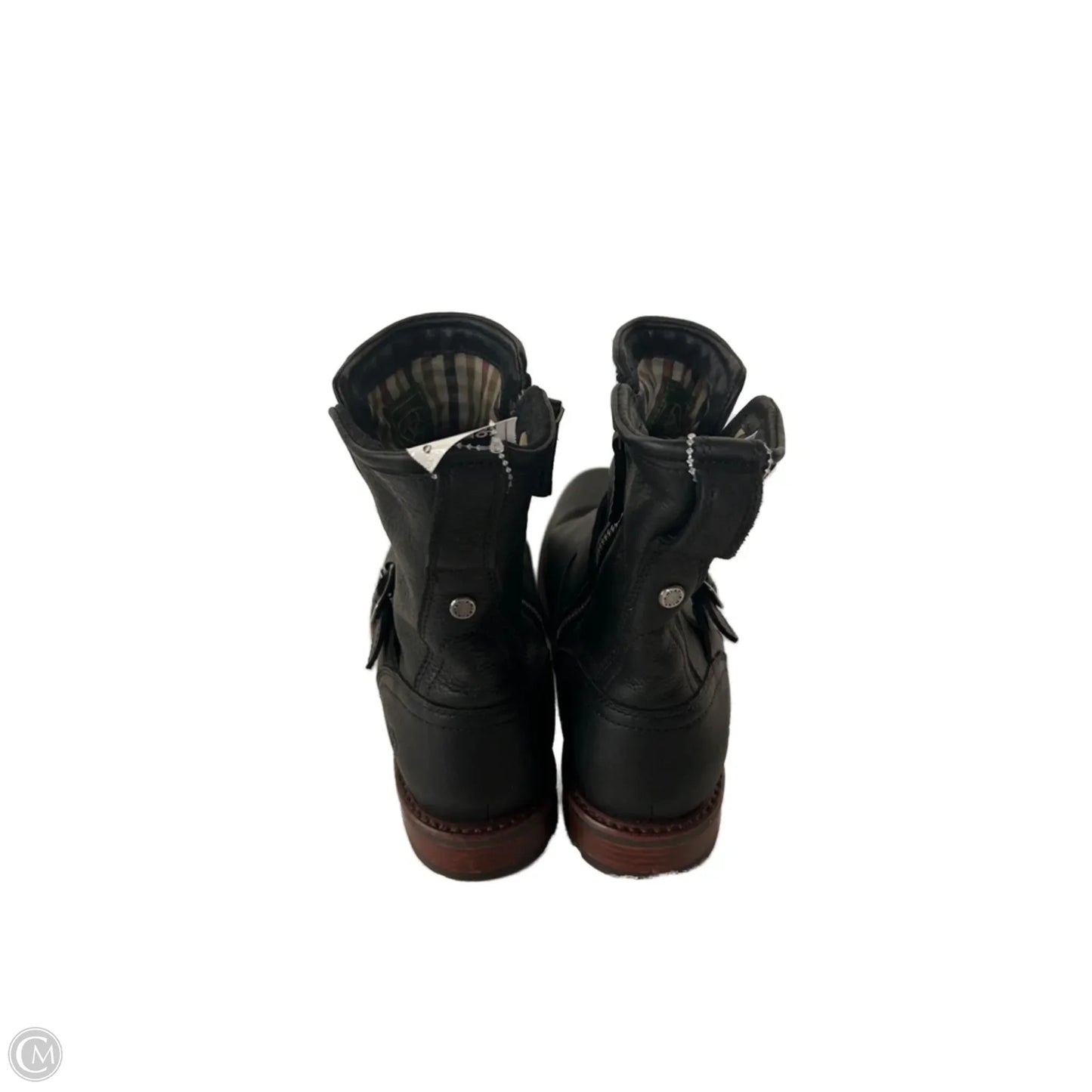 Boots Mid-calf Flats By Ariat In Black & Brown, Size: 10