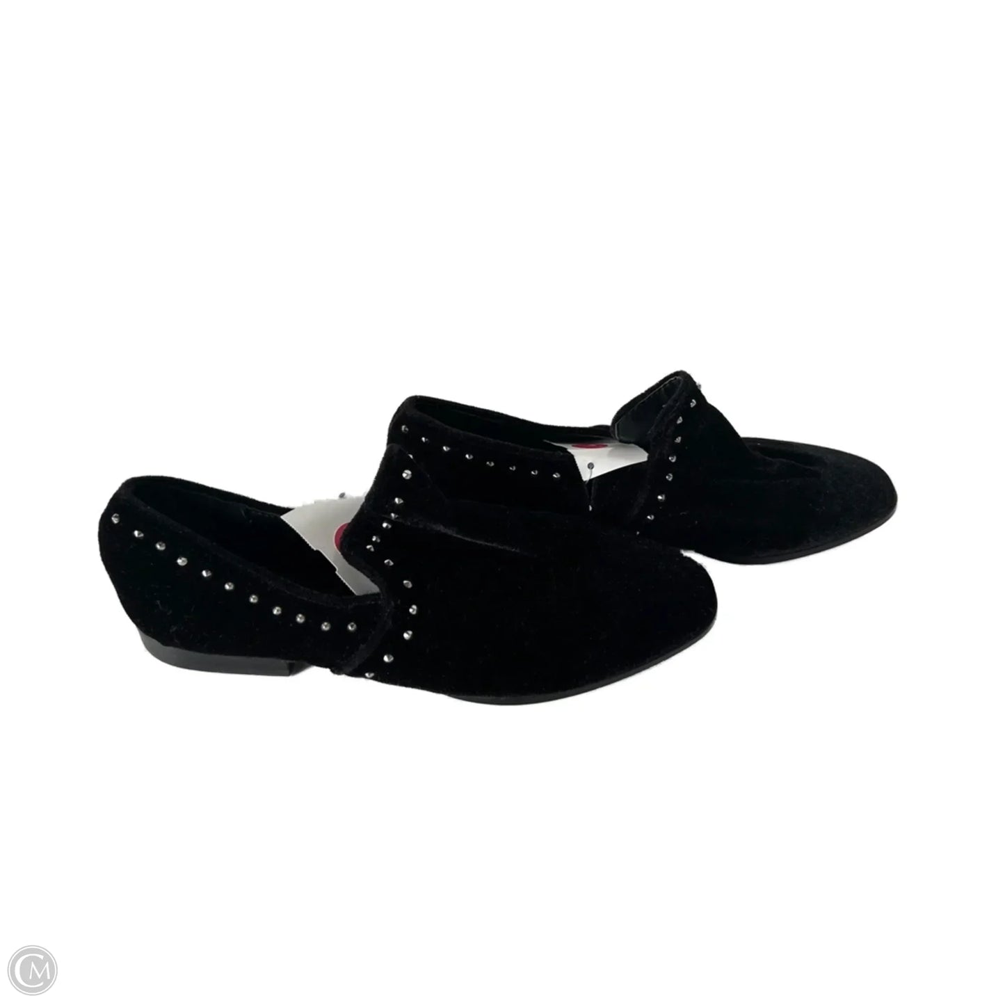 Shoes Flats By Steve Madden In Black & Silver, Size: 7.5