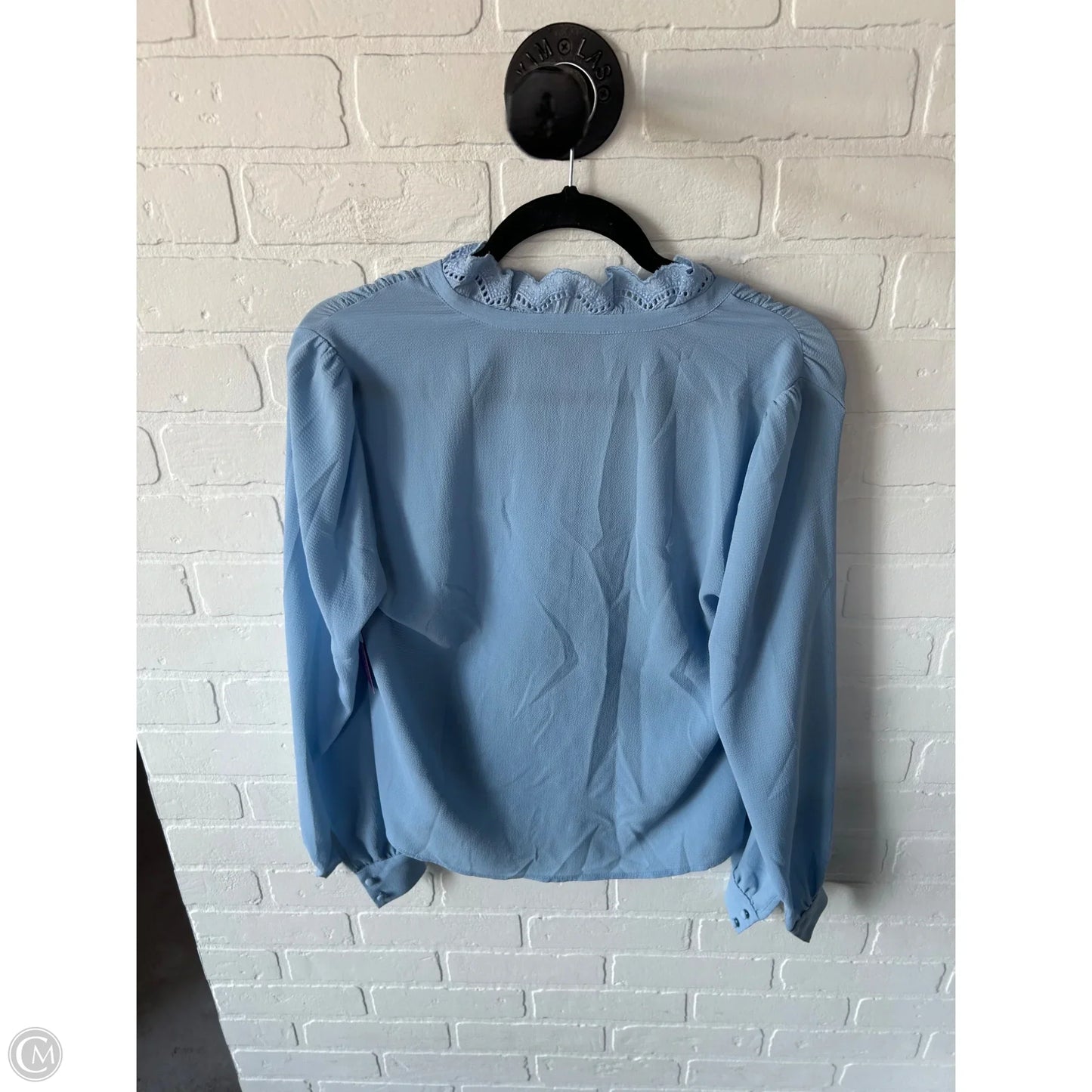 Top Long Sleeve By Halogen In Blue, Size: S