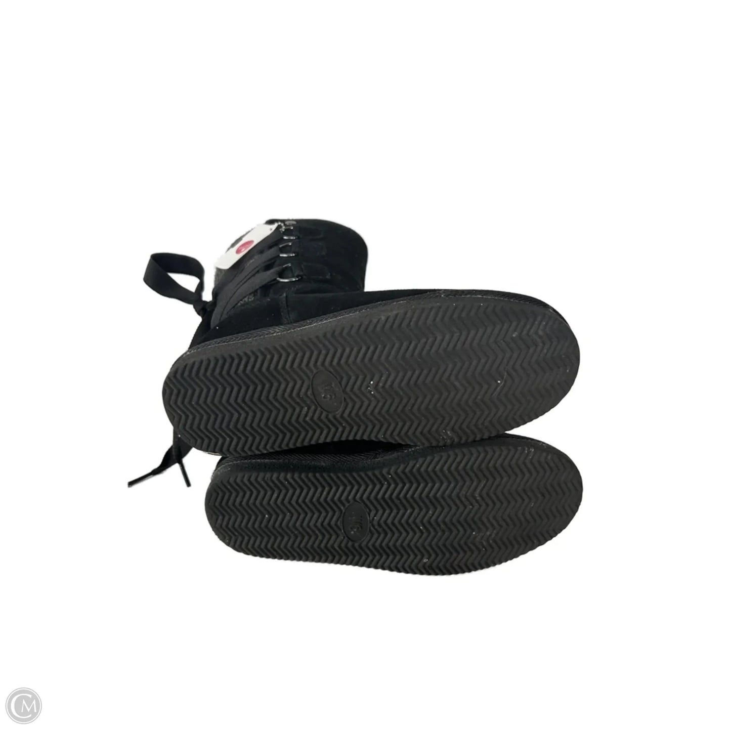 Boots Mid-calf Flats By Cme In Black & Grey, Size: 6
