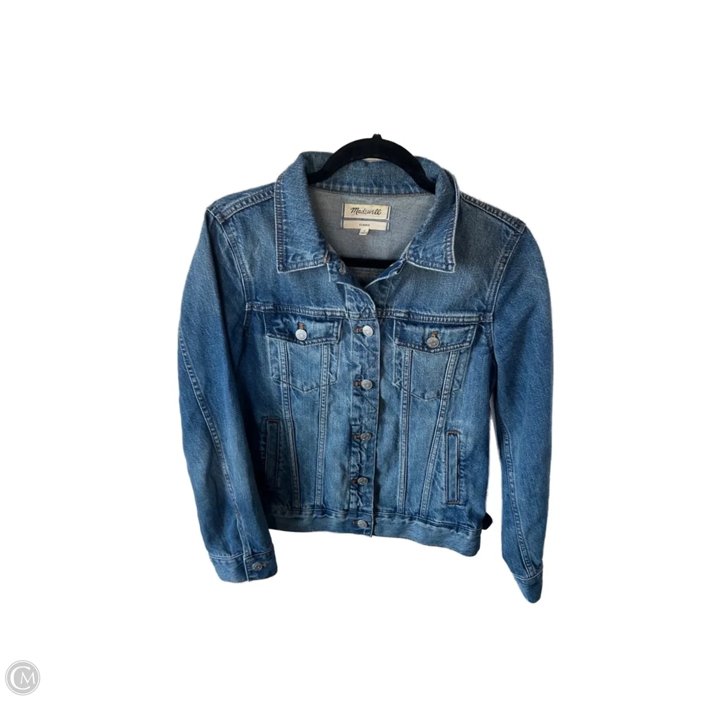Jacket Denim By Madewell In Blue Denim, Size: M