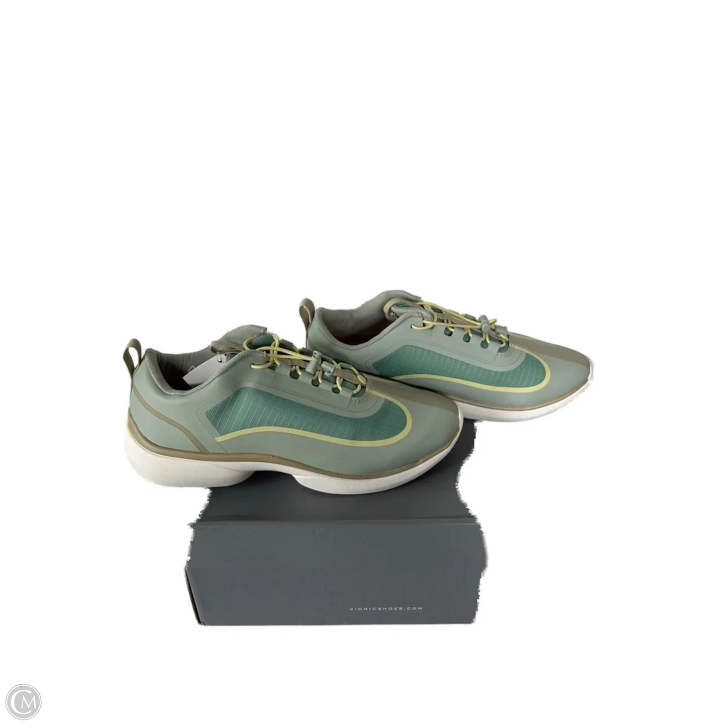 Shoes Sneakers By Vionic In Green & Yellow, Size: 8.5
