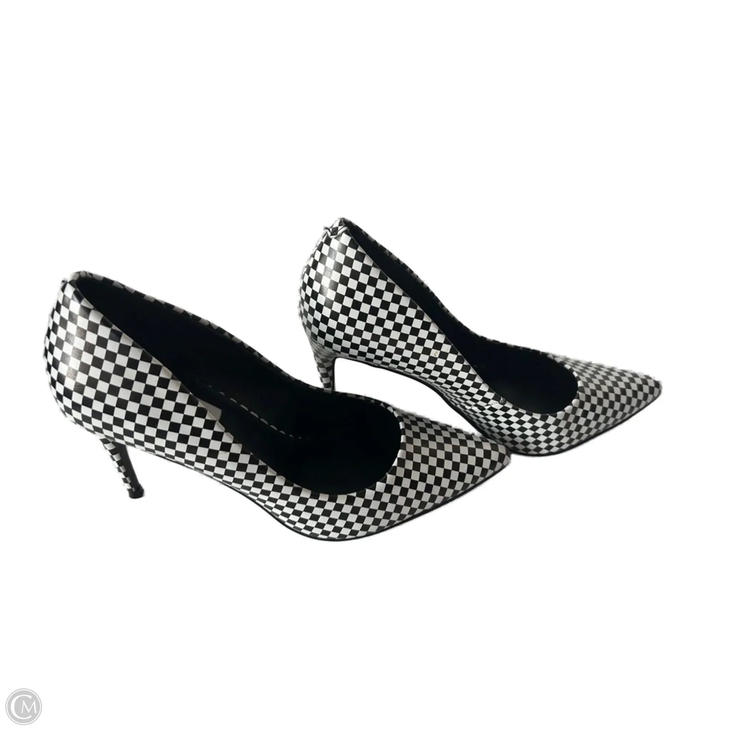 Shoes Heels Stiletto By Steve Madden In Black & White, Size: 8