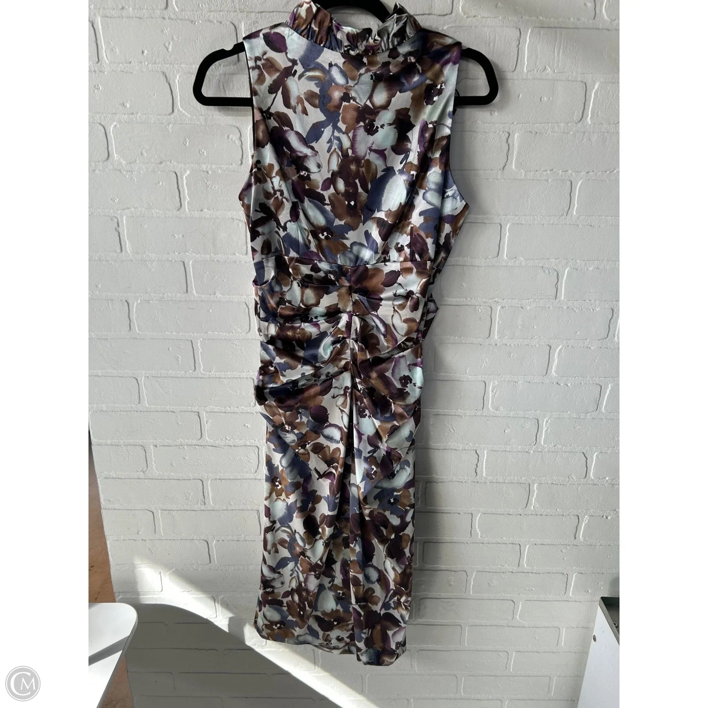 Dress Party Short By London Times In Brown & Cream, Size: M