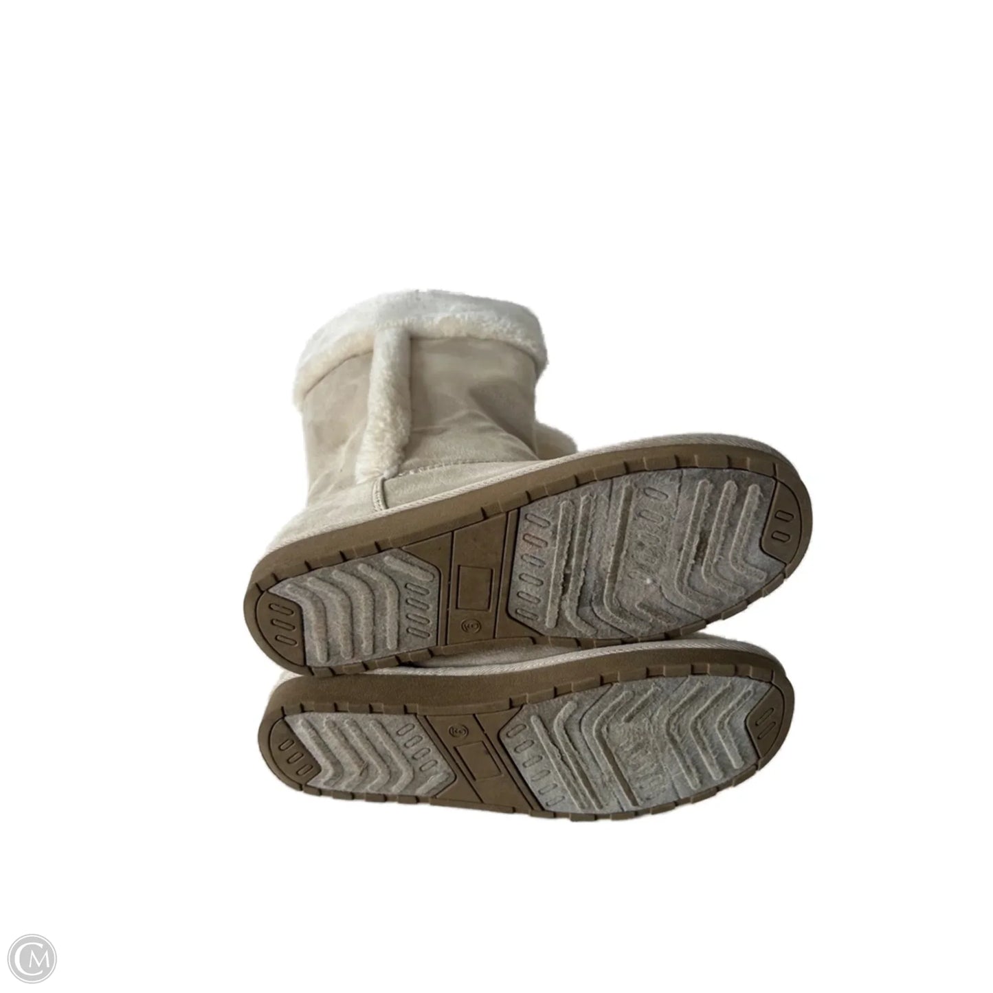 Boots Mid-calf Flats By Jelly Pop In Cream, Size: 9