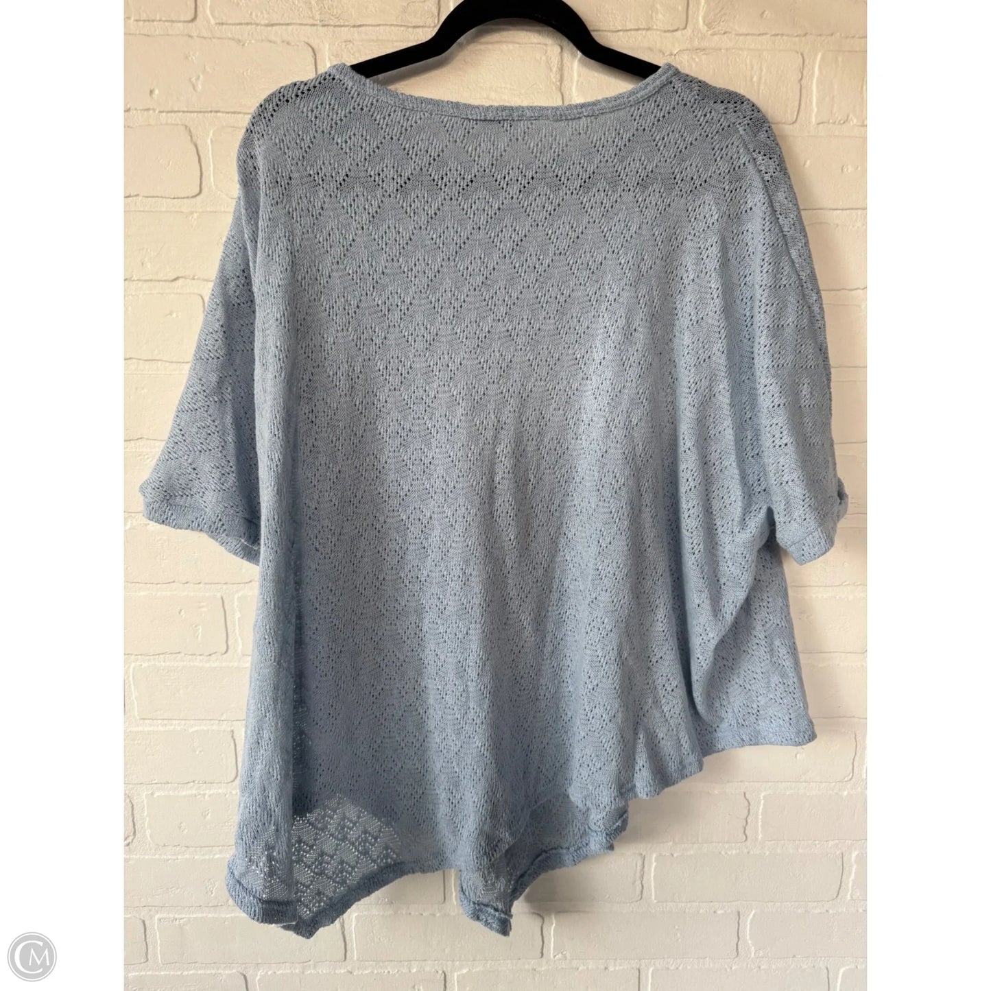 Sweater Short Sleeve By Heimish Usa In Blue, Size: L