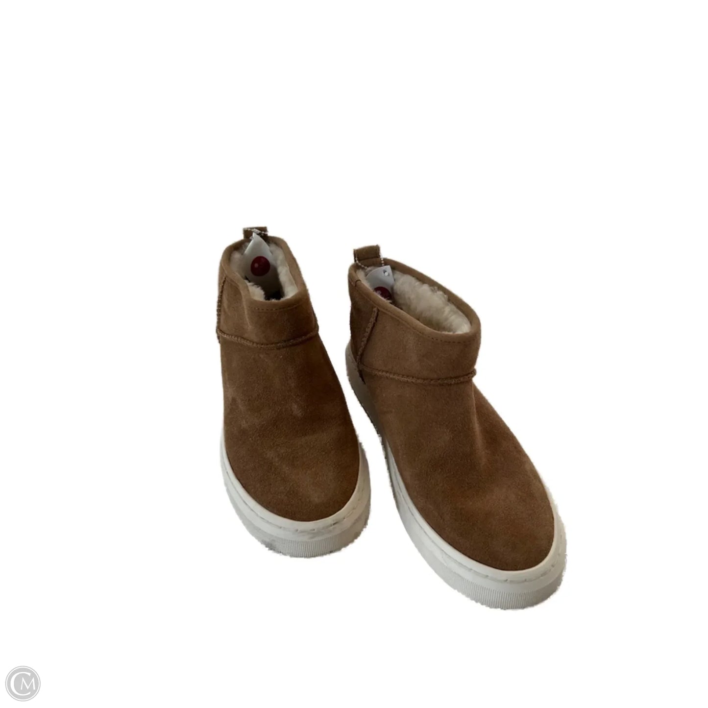 Shoes Designer By Ugg In Brown & White, Size: 8.5