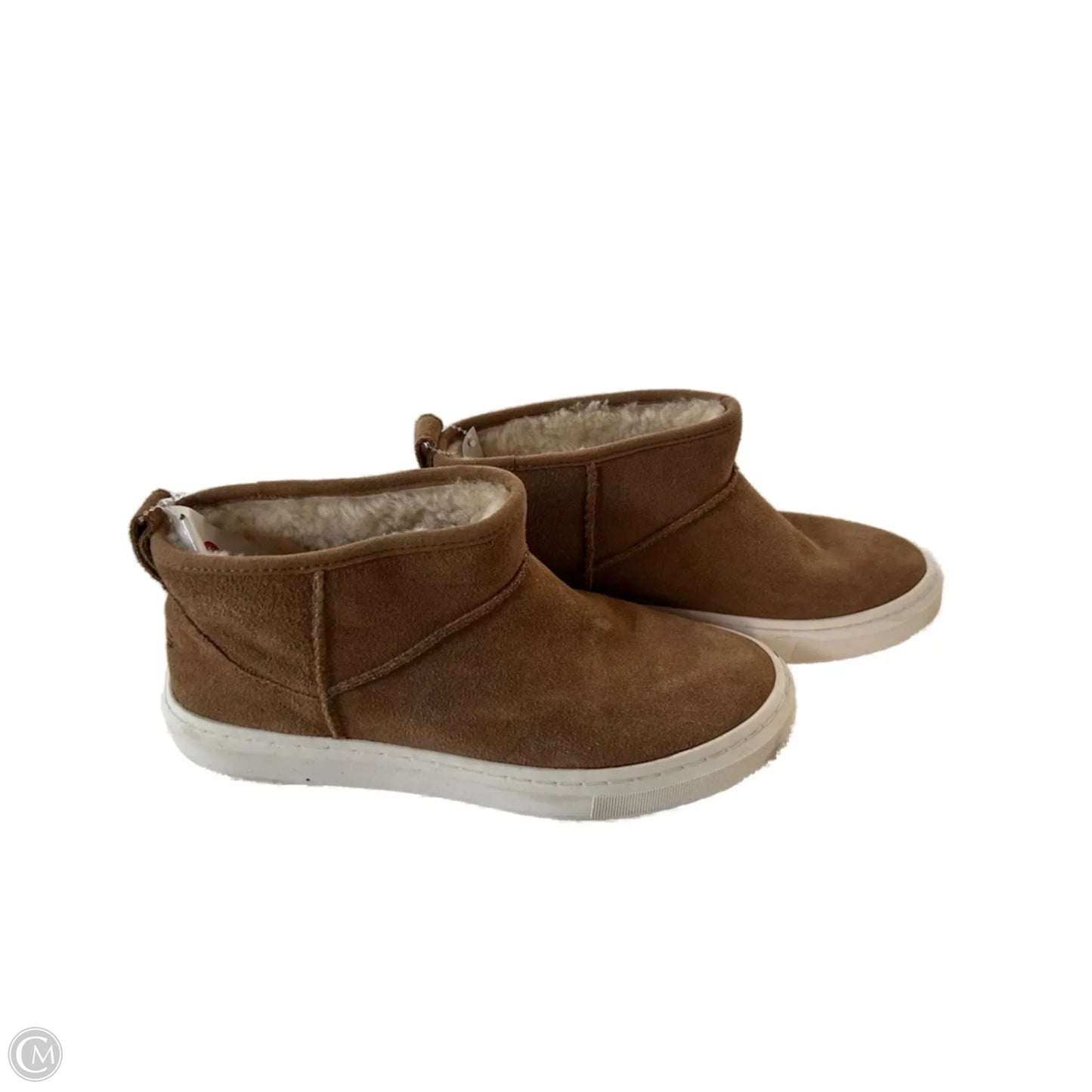 Shoes Designer By Ugg In Brown & White, Size: 8.5