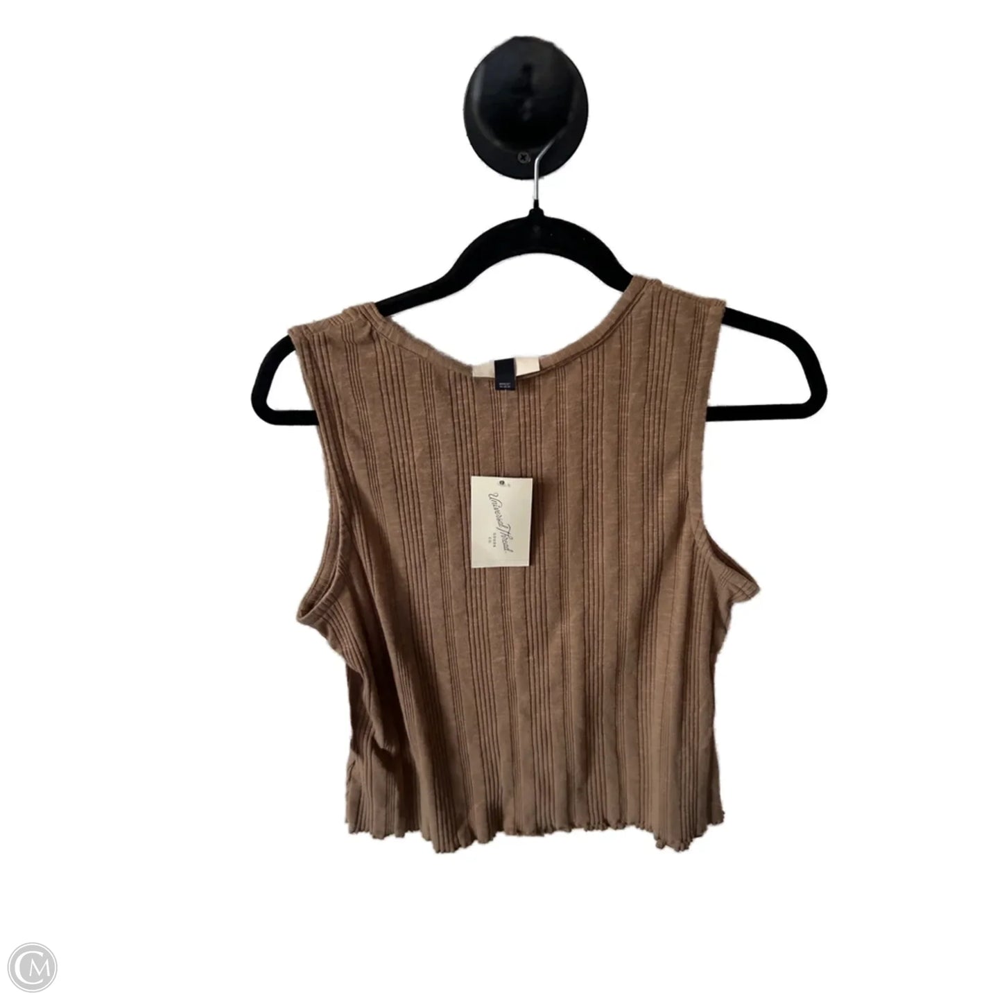 Top Sleeveless By Universal Thread In Brown, Size: L