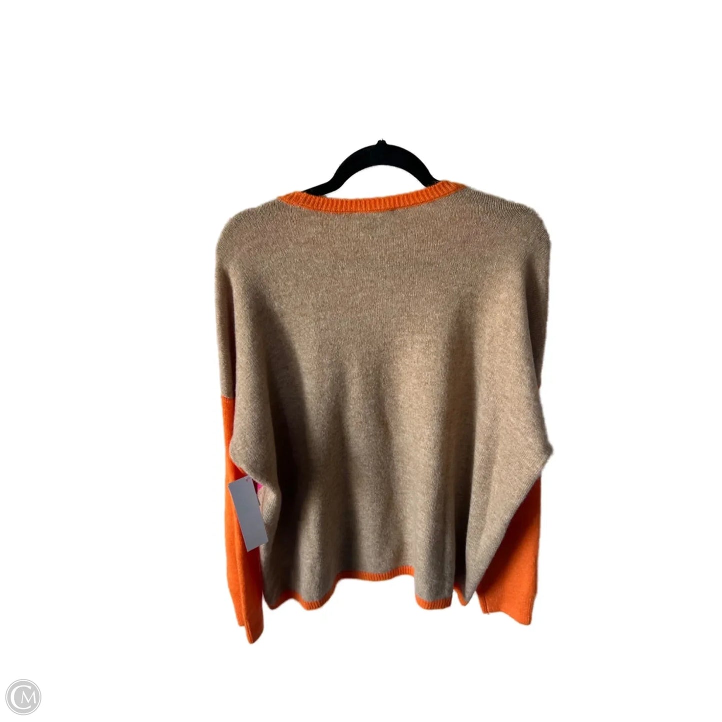 Sweater By Cece In Pink & Tan, Size: M