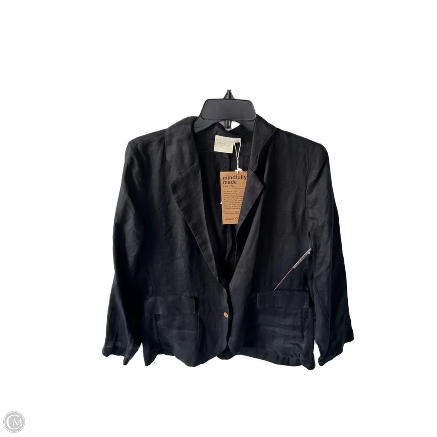 Blazer By Clothes Mentor In Black, Size: M
