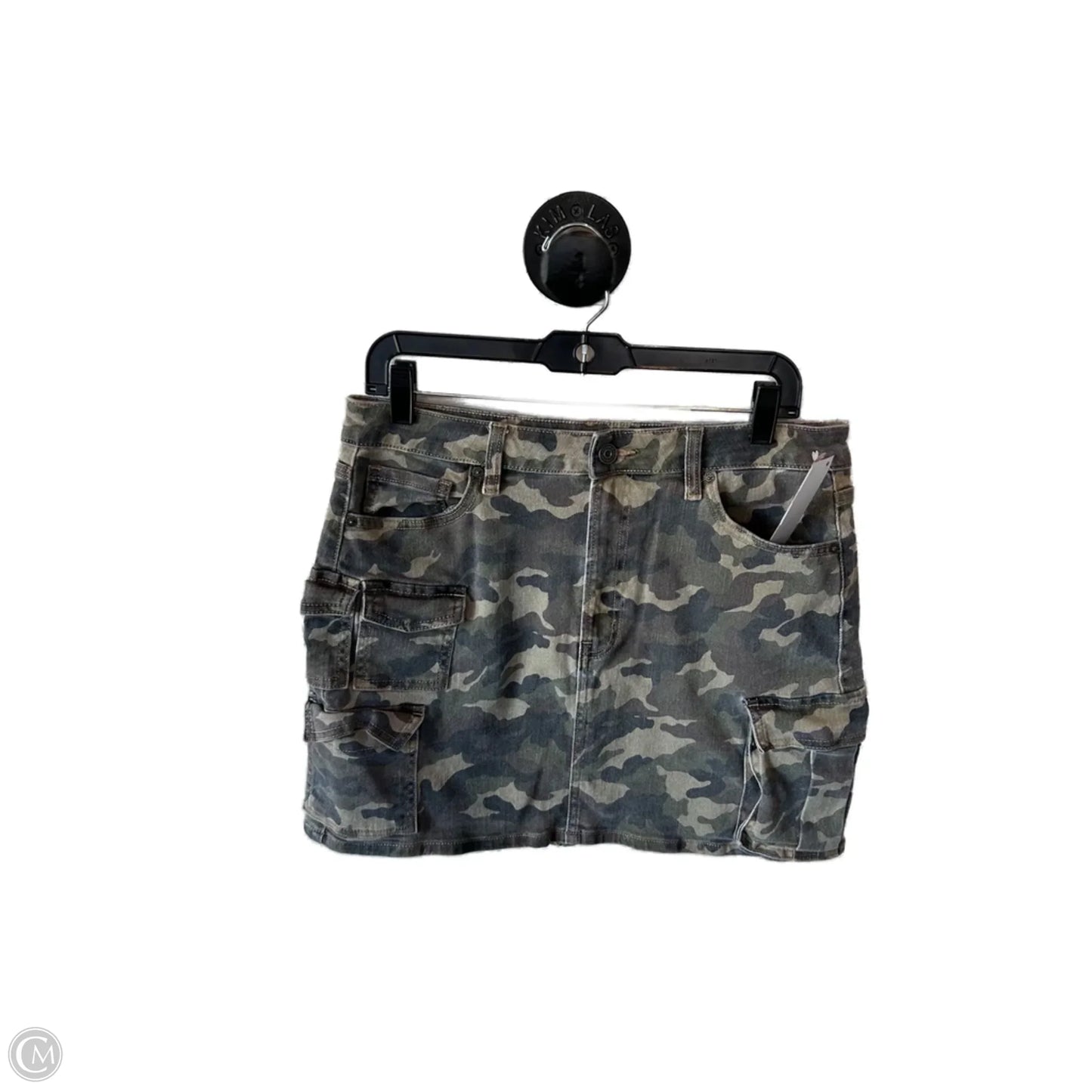 Skirt Mini & Short By Cmc In Camouflage Print, Size: 12