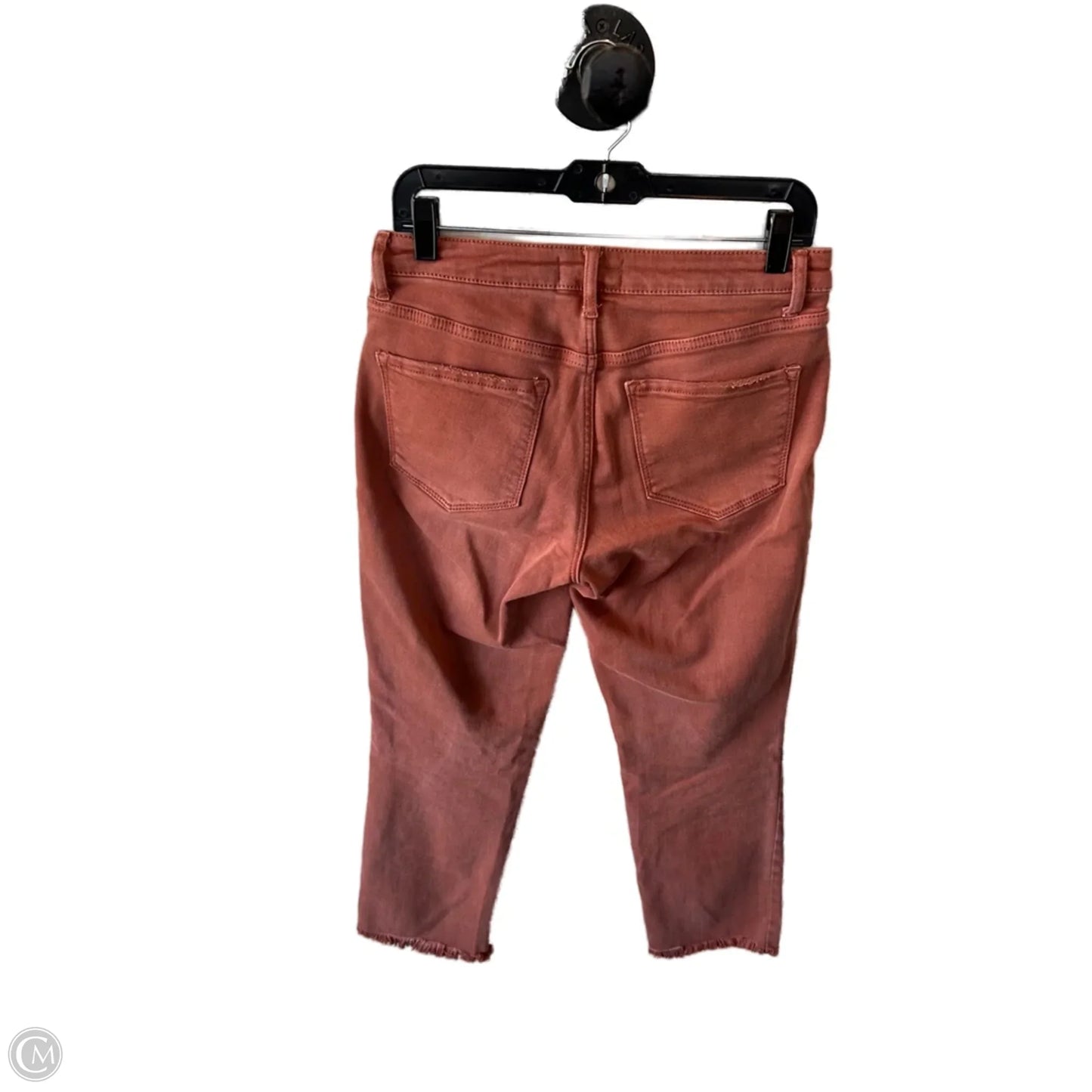 Jeans Straight By Vervet In Orange Denim, Size: 6