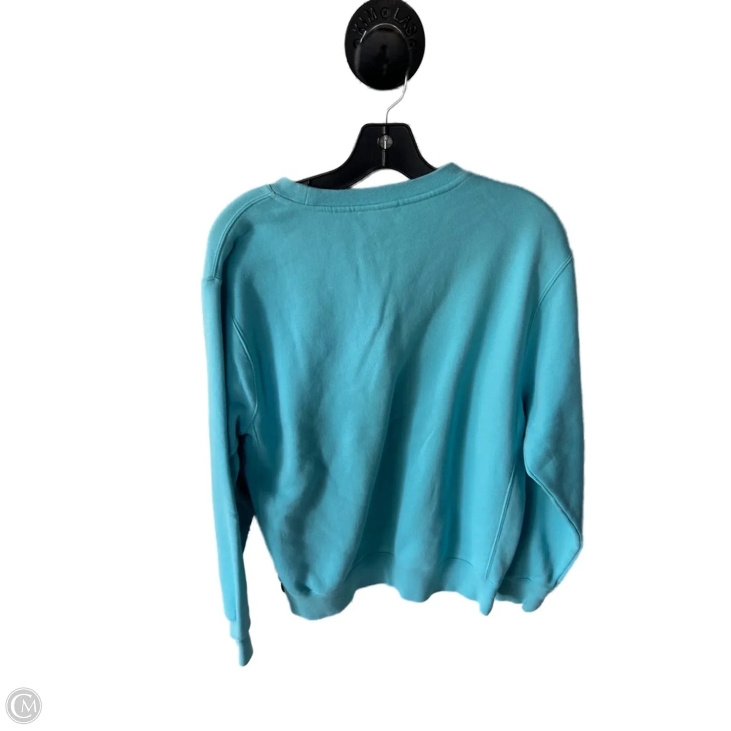 Athletic Sweatshirt Crewneck By Nike In Blue, Size: S
