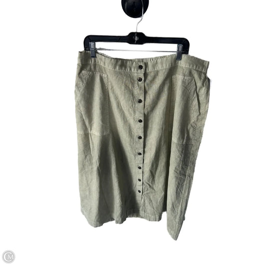 Skirt Midi By Universal Thread In Green, Size: 18