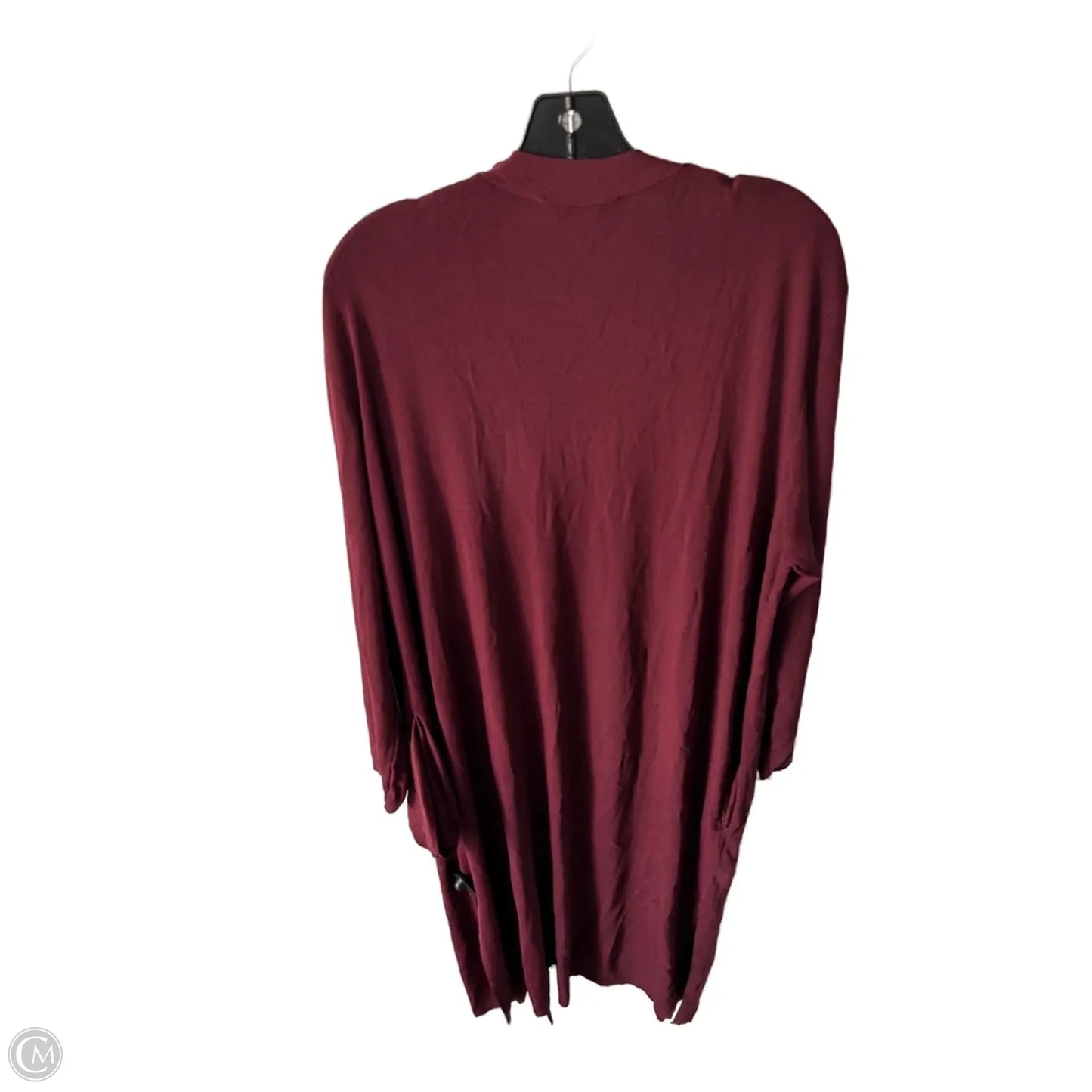 Cardigan By Eloquii In Maroon, Size: 2x