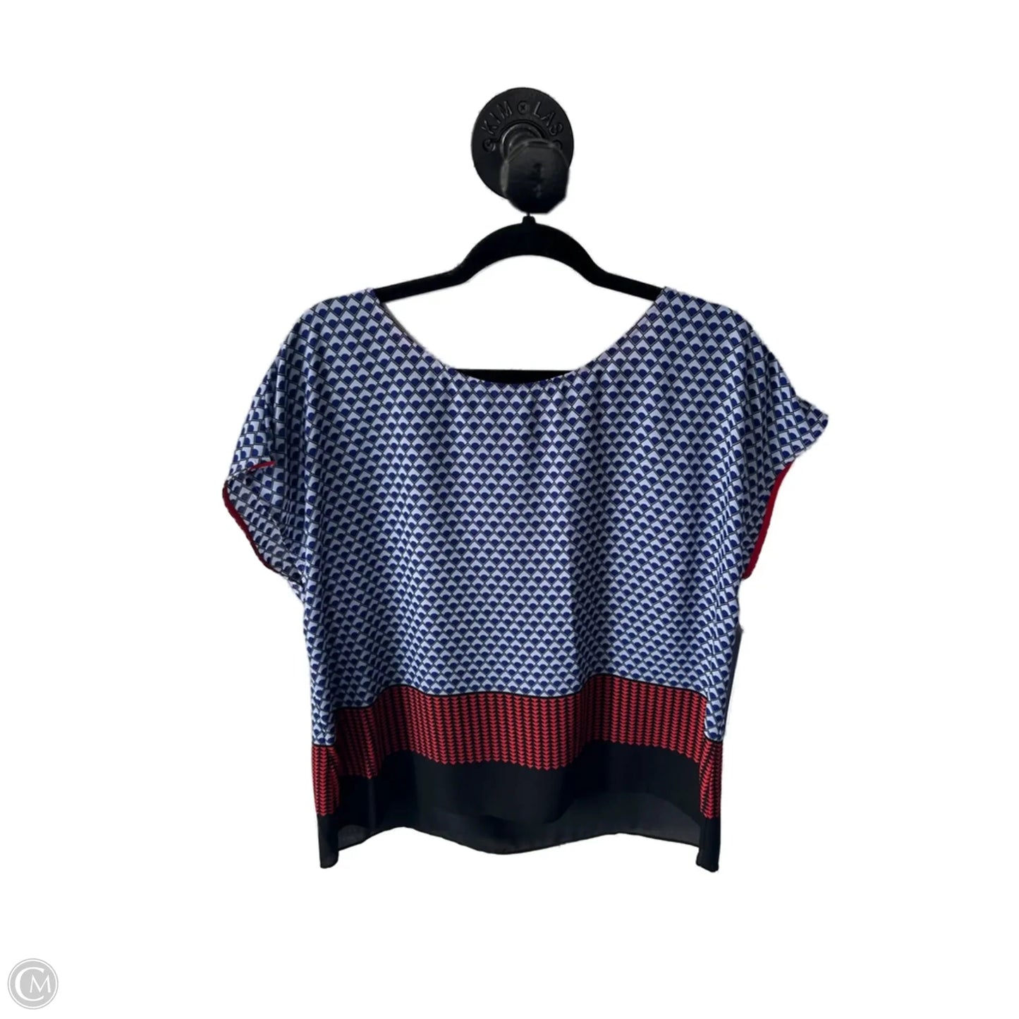 Top Sleeveless By Vince Camuto In Black & Blue, Size: L