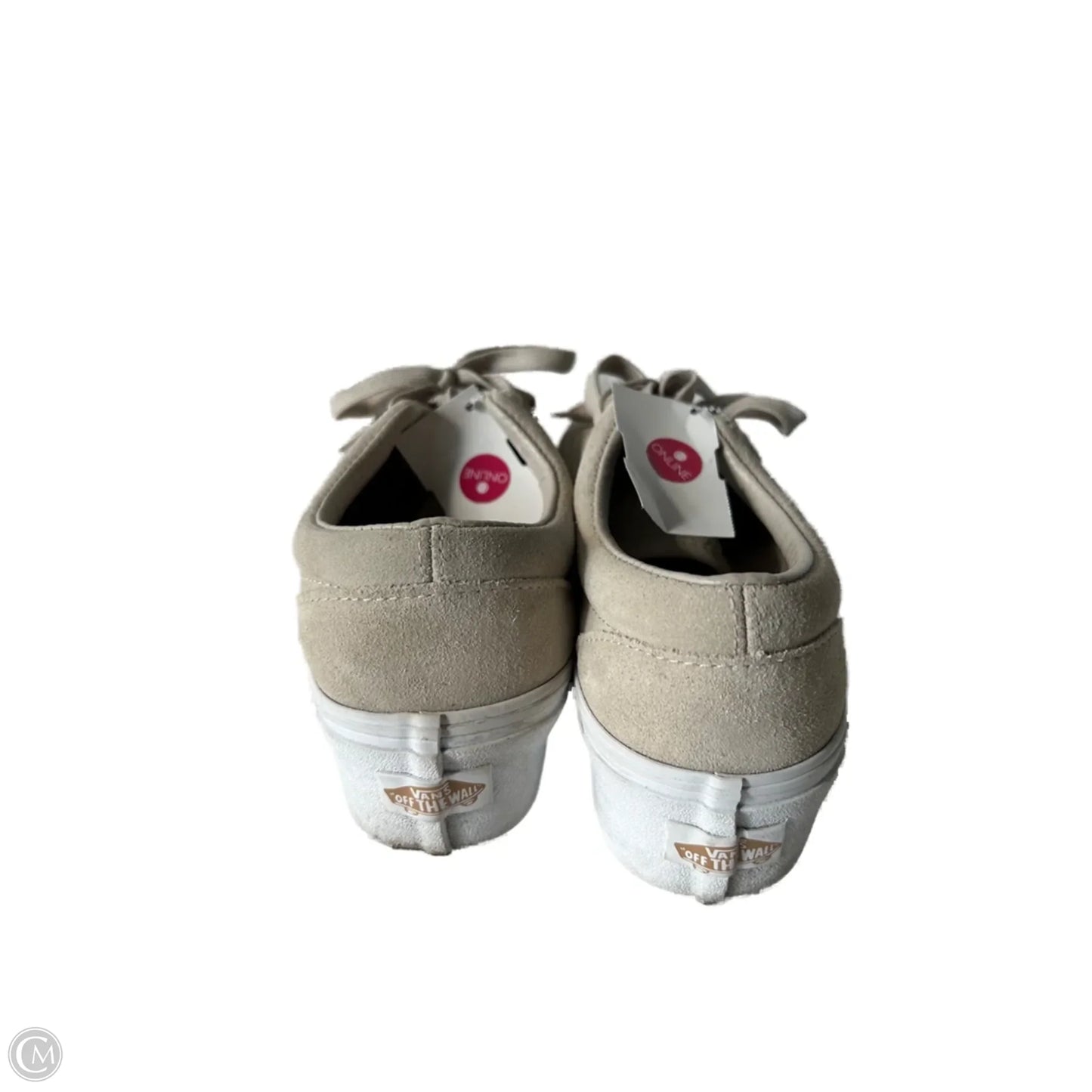 Shoes Sneakers By Vans In Tan & White, Size: 7