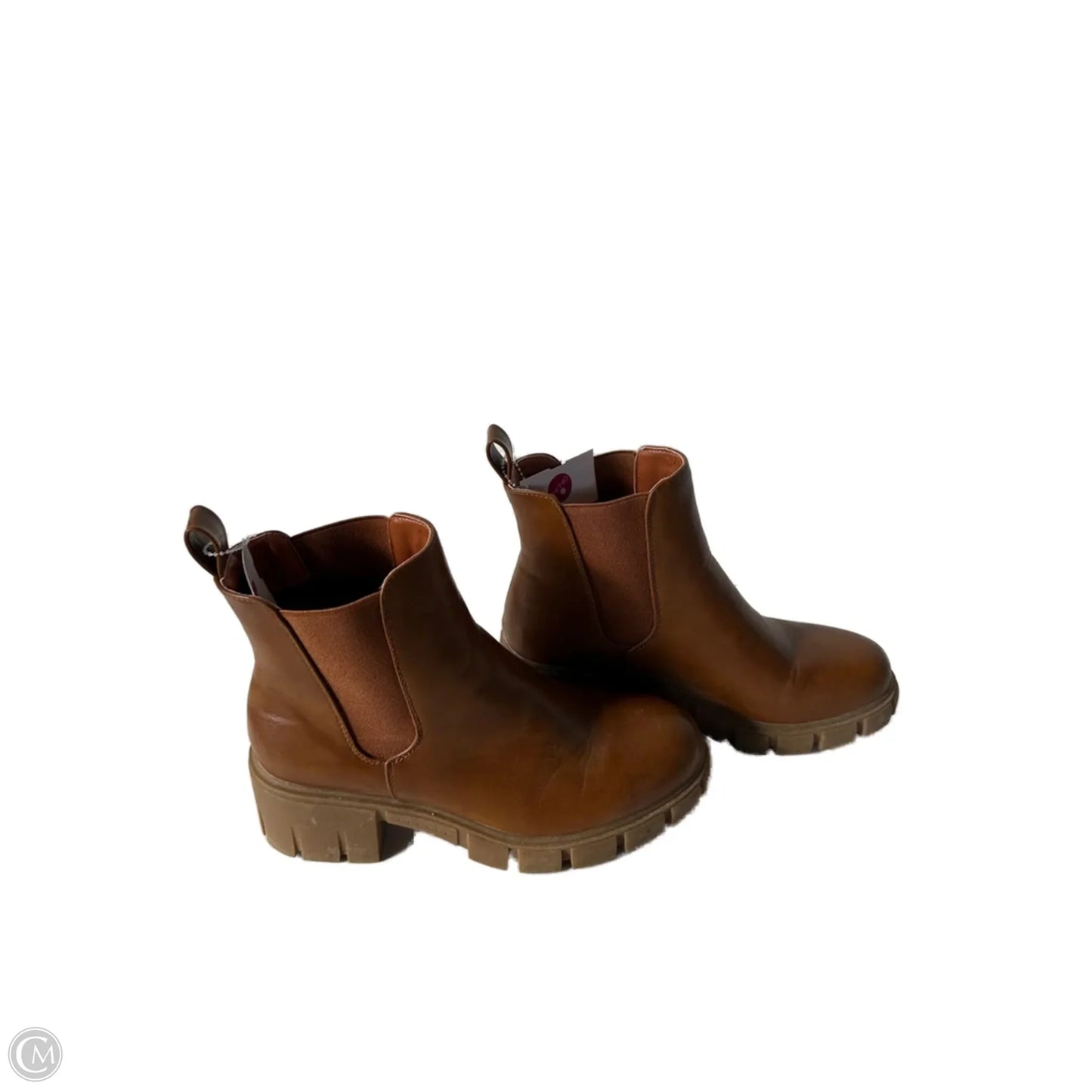 Boots Ankle Heels By Cme In Brown, Size: 7