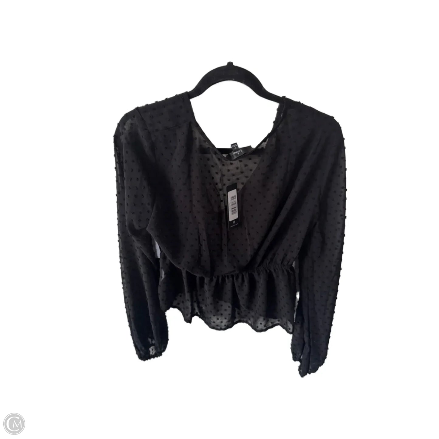 Top Long Sleeve By Lulus In Black, Size: M
