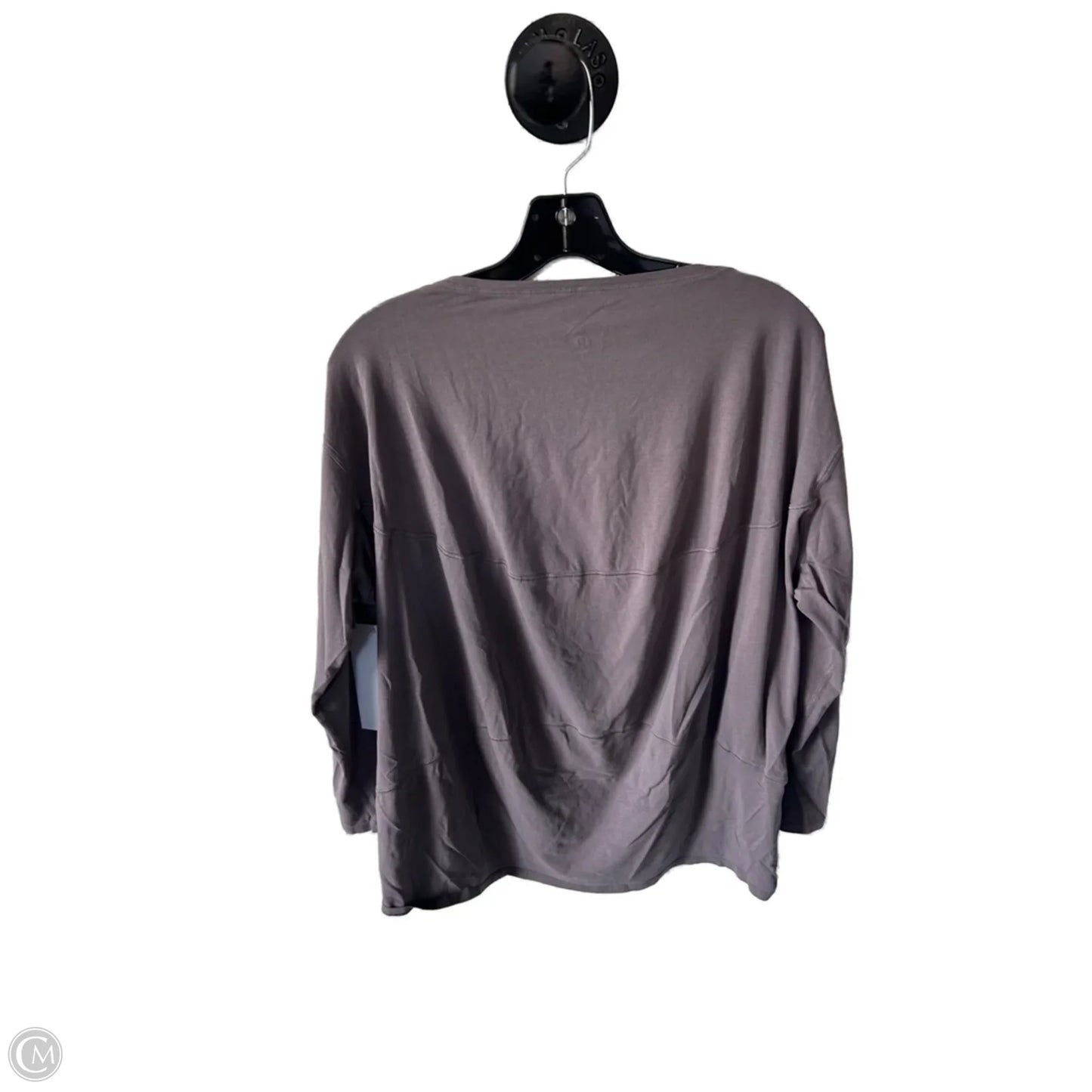Athletic Top Long Sleeve Crewneck By Lululemon In Purple, Size: M