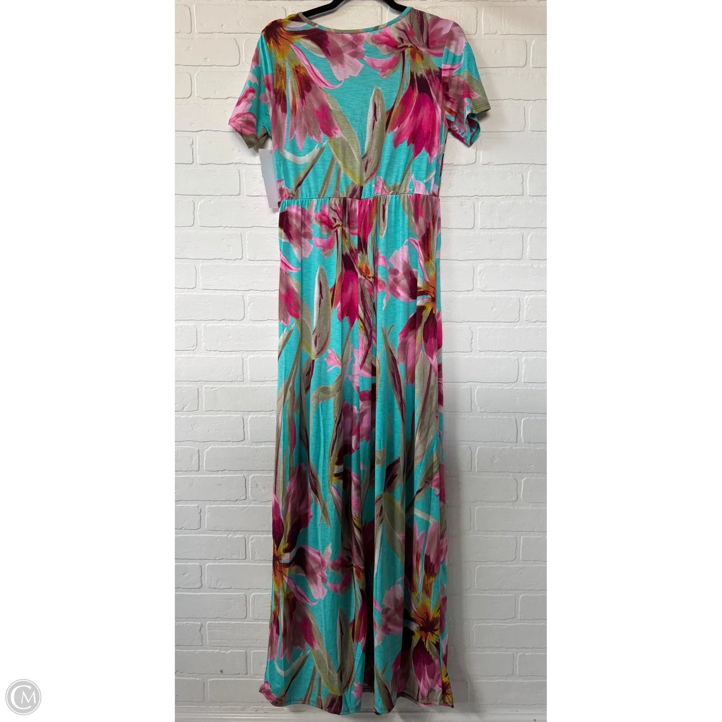Dress Casual Maxi By Heimish Usa In Green & Pink, Size: S