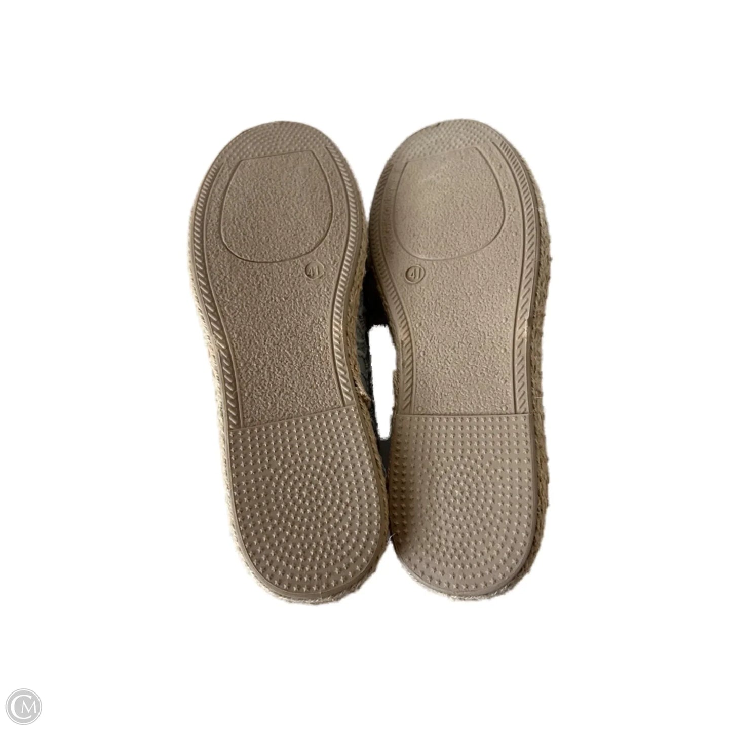 Shoes Flats By Clothes Mentor In Blue & Tan, Size: 10