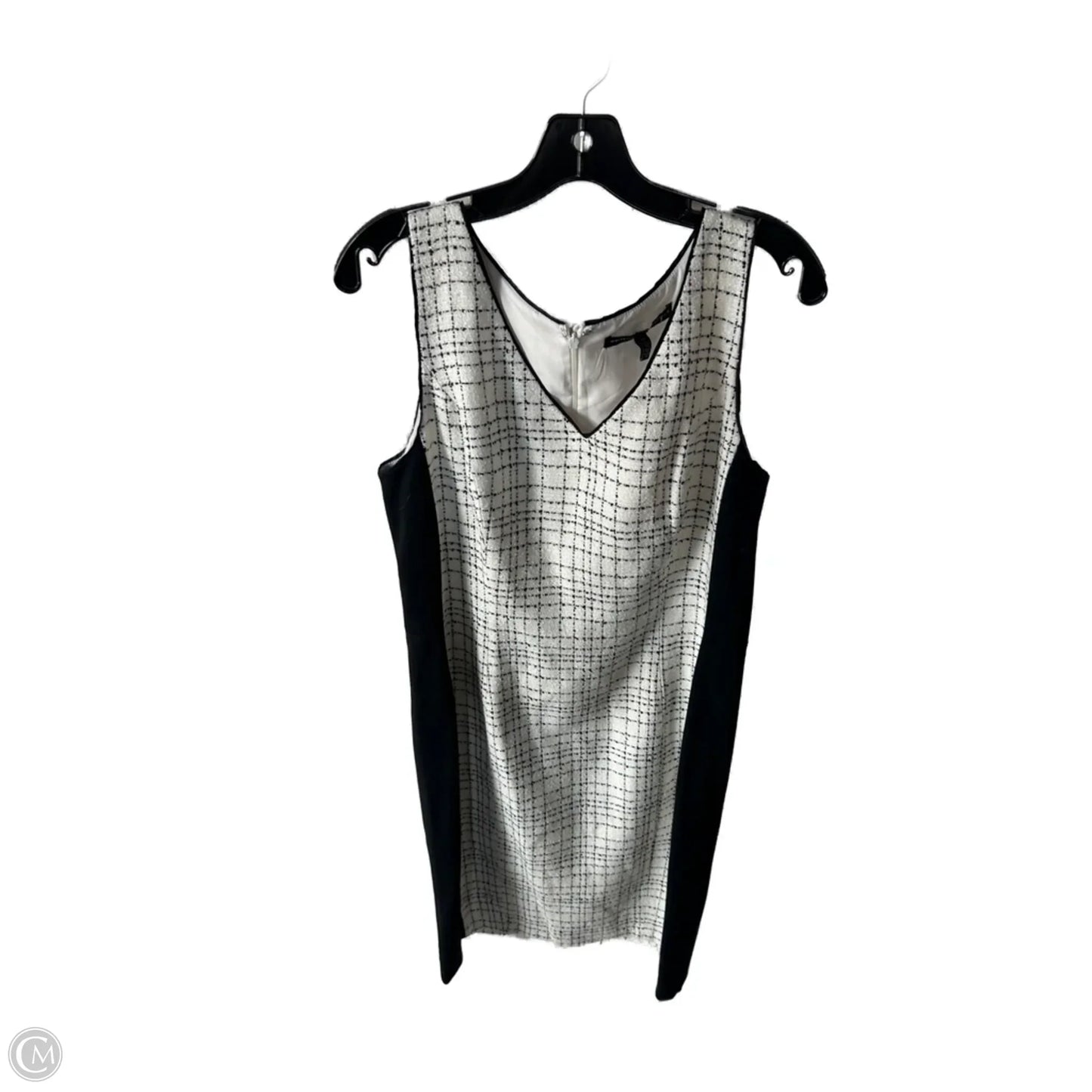 Dress Work By White House Black Market In Black & White, Size: L